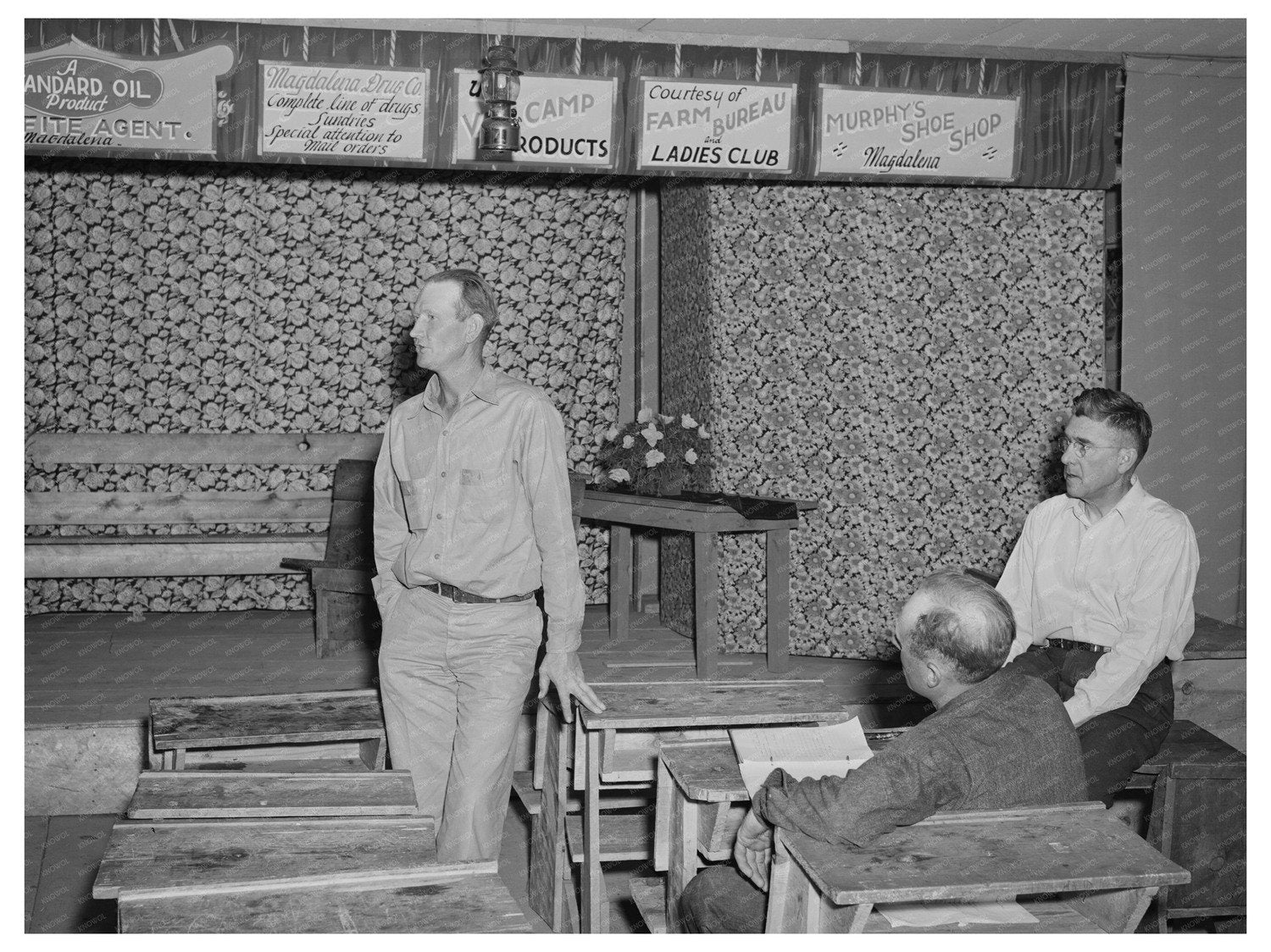 County Commissioner at Farm Bureau Meeting Pie Town 1940