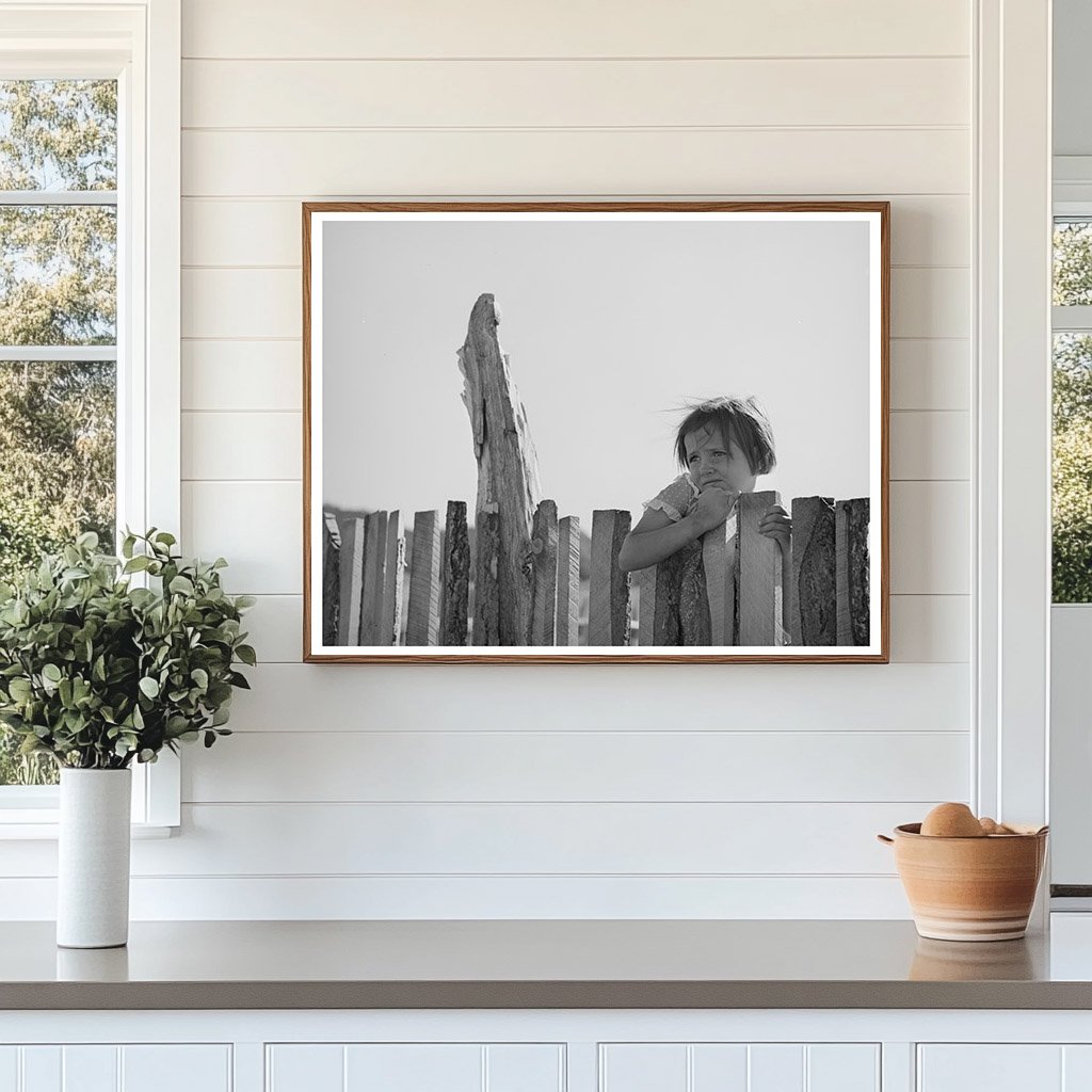 Josie Caudill at Farm Fence Pie Town New Mexico 1940