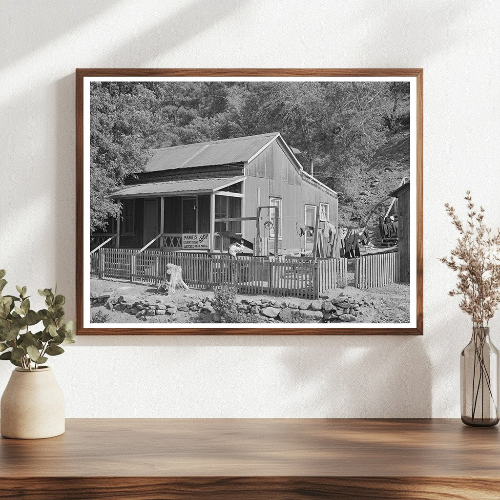 Mogollon New Mexico House June 1940 Vintage Photo