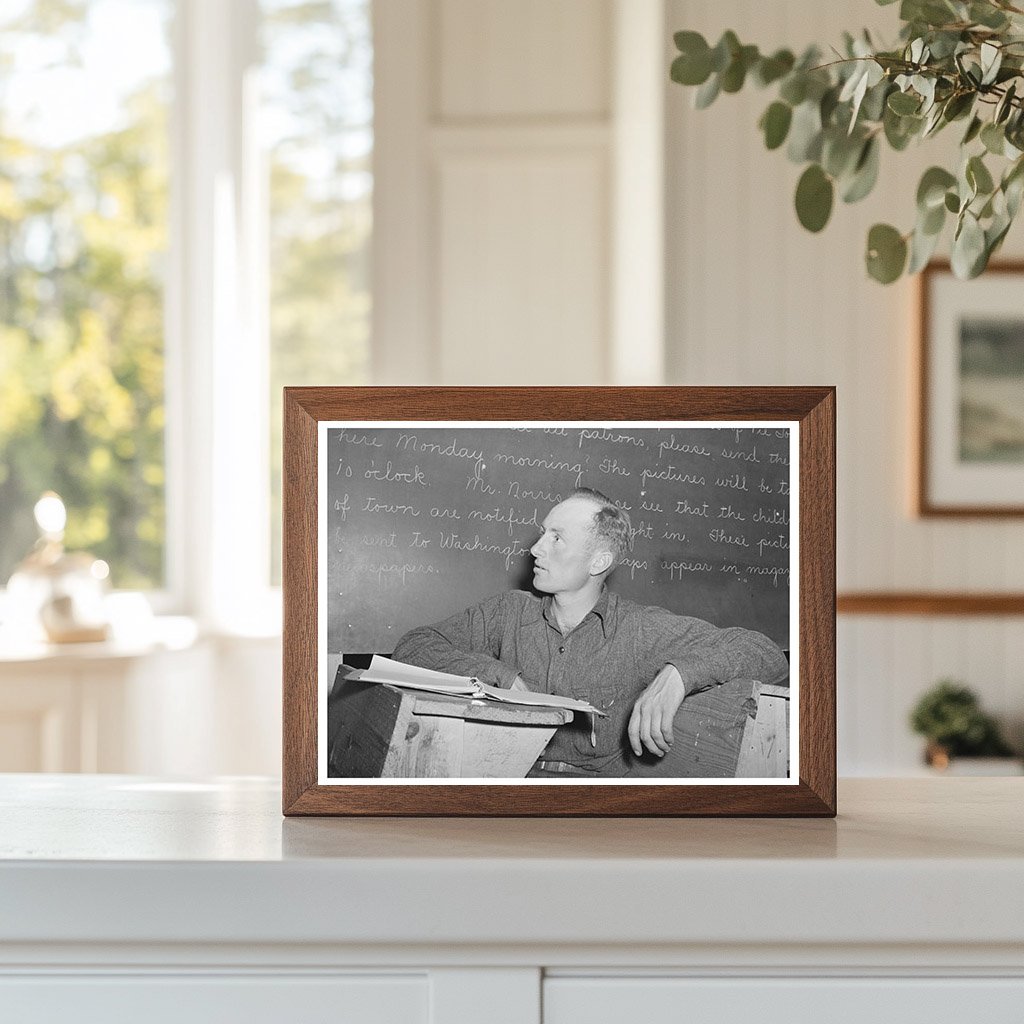 Farmer at Farm Bureau Meeting Pie Town New Mexico 1940