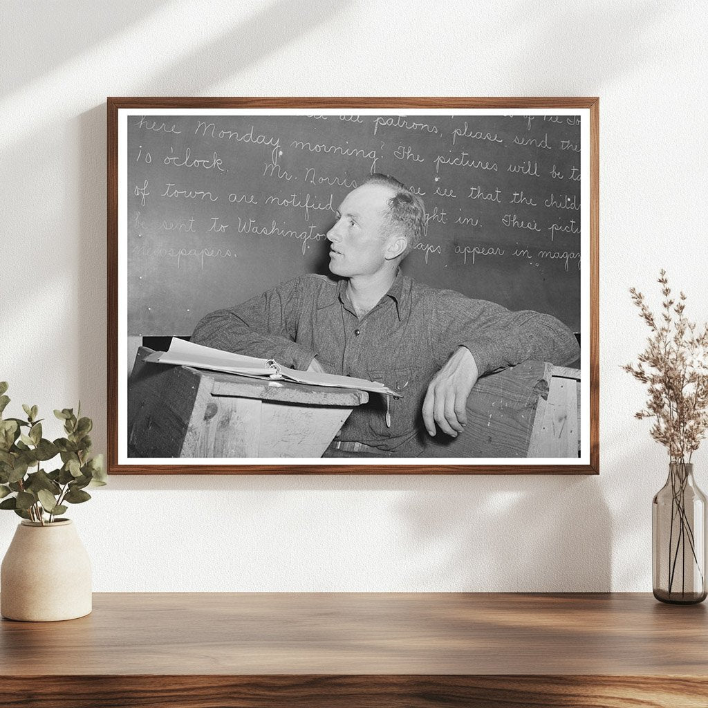 Farmer at Farm Bureau Meeting Pie Town New Mexico 1940