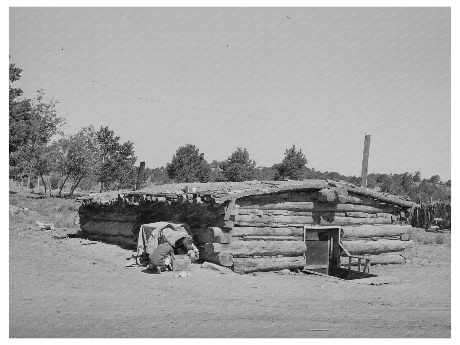 Children Playing in Pie Town New Mexico June 1940