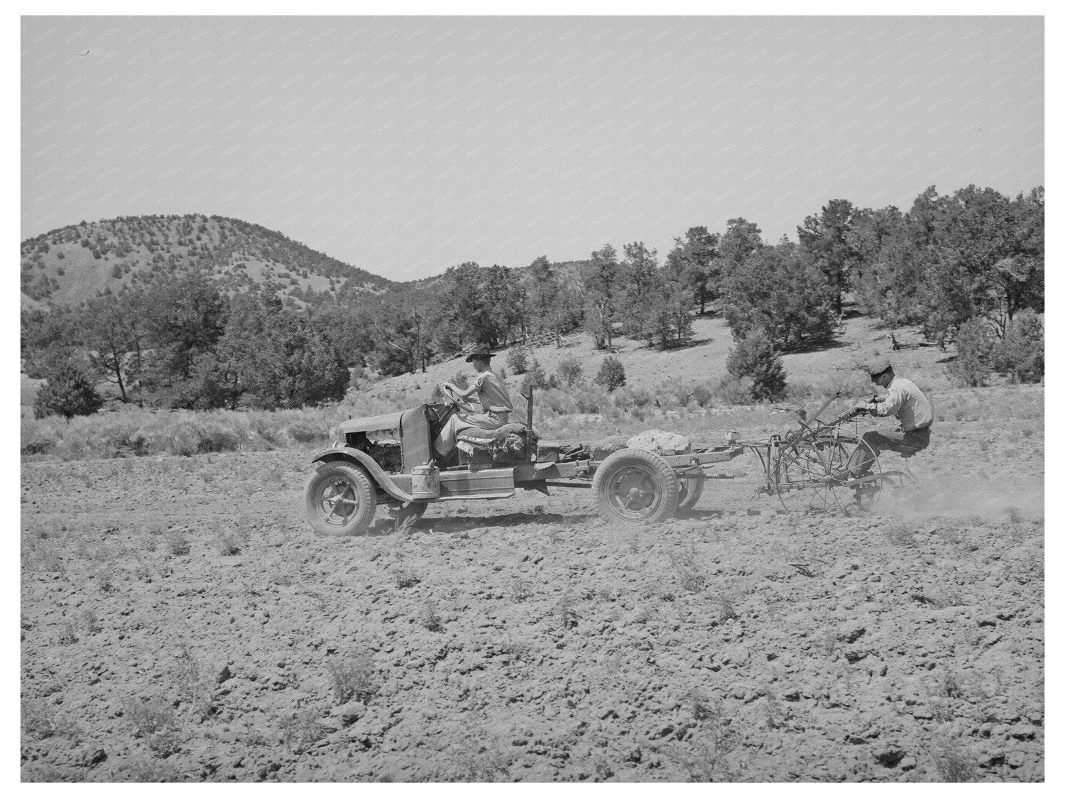 1940 Modified Truck Tractor on Farm in Pie Town New Mexico