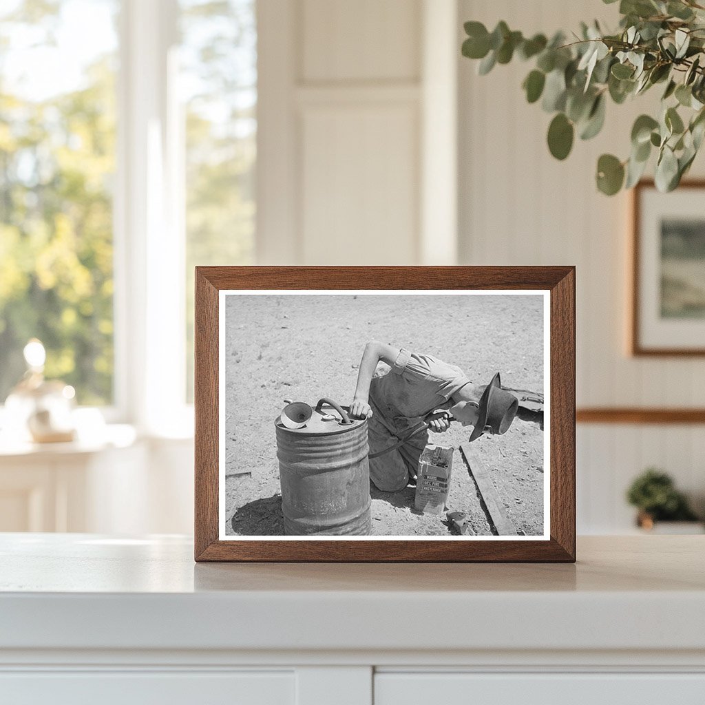 Gas Siphoning in Truck-Tractor June 1944 Pie Town NM