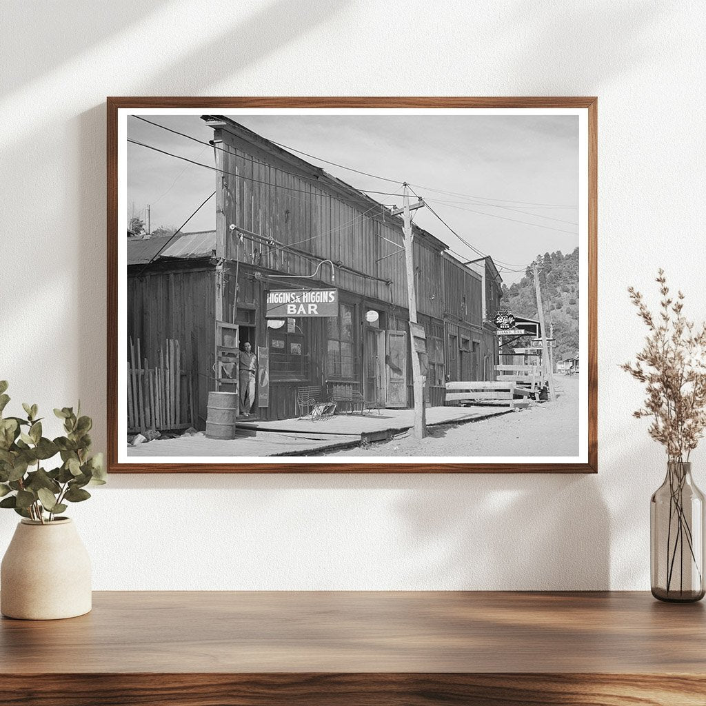 Mogollon New Mexico Bar Vintage Photo June 1940
