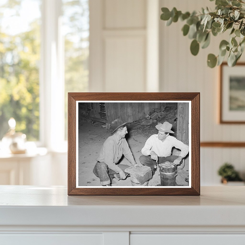 Farmers Making Ice Cream in Pie Town New Mexico 1940