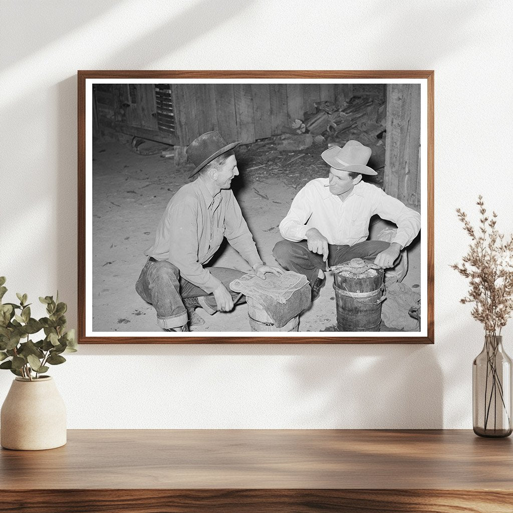 Farmers Making Ice Cream in Pie Town New Mexico 1940