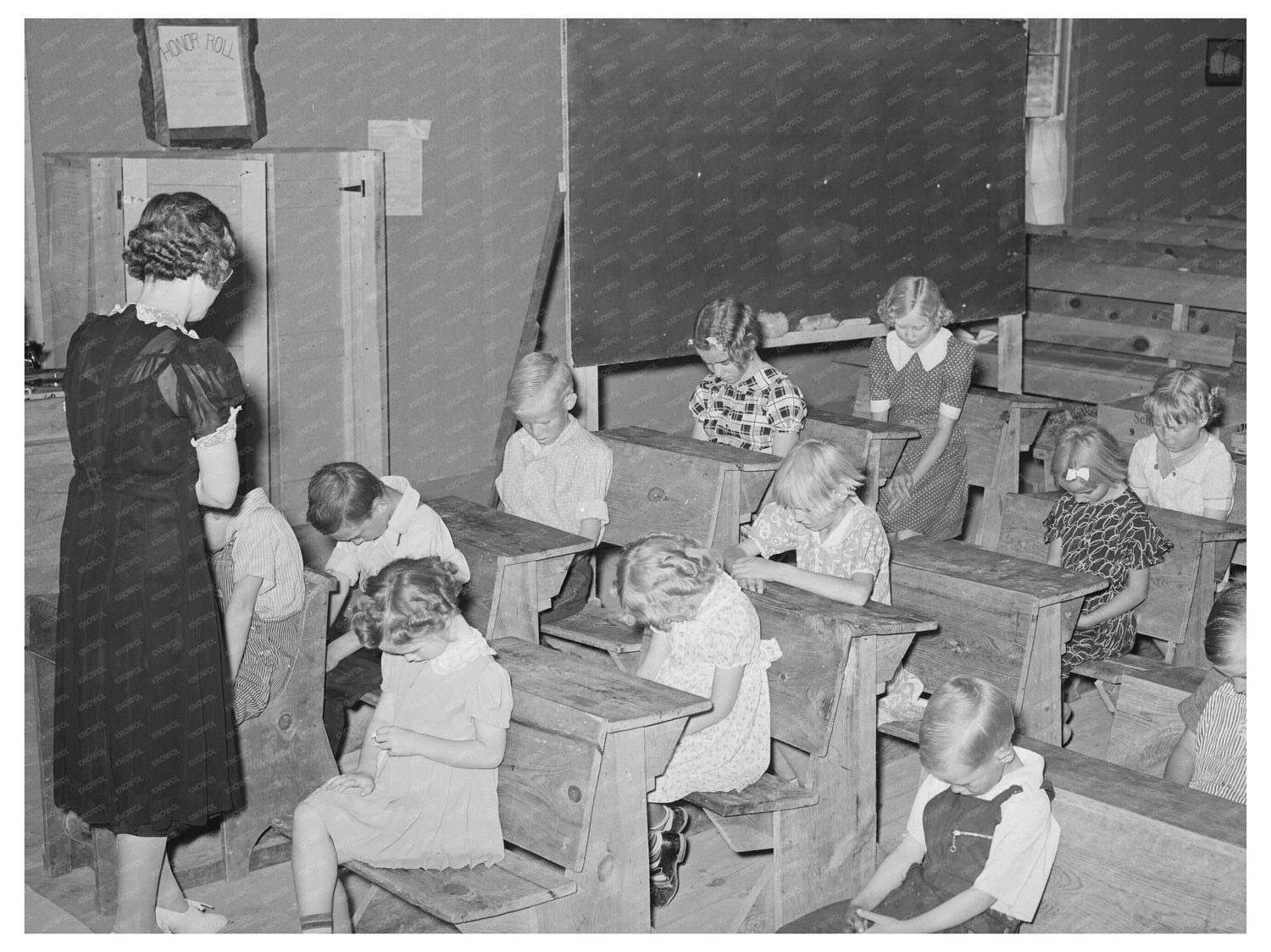 1940 Opening Ceremony of Private School in Pie Town NM