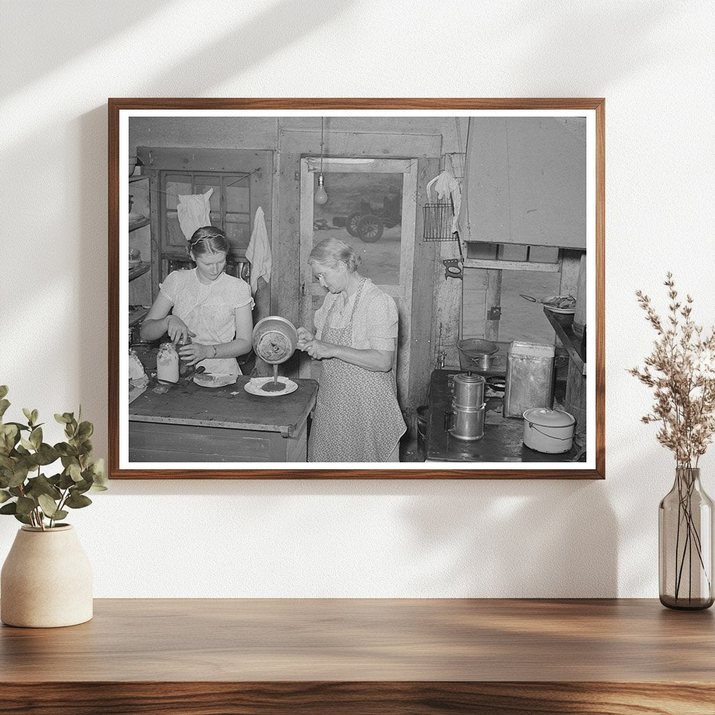 Mother and Daughter Working in Pie Town Cafe 1940