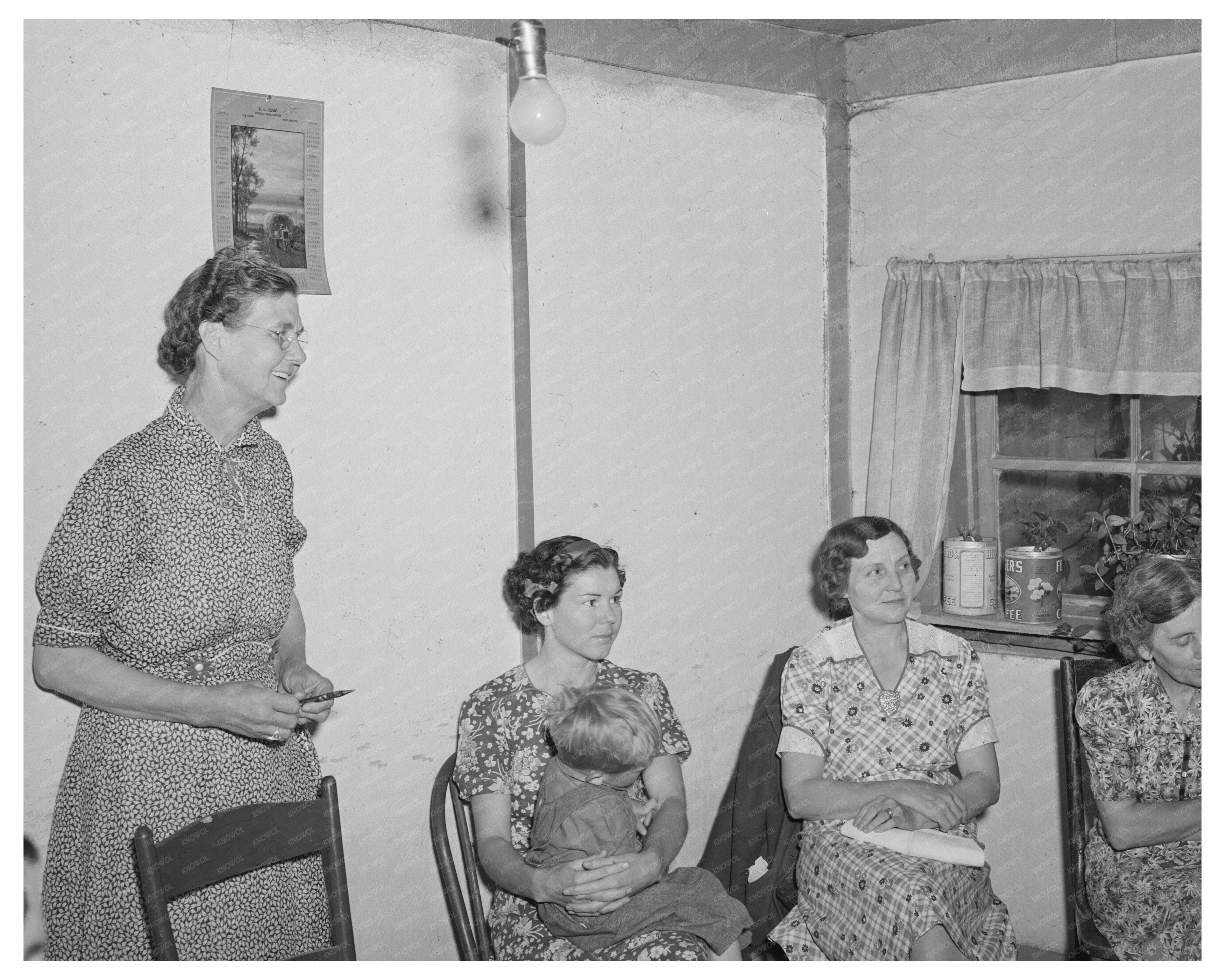 Women at Womens Extension Club Meeting Pie Town 1940