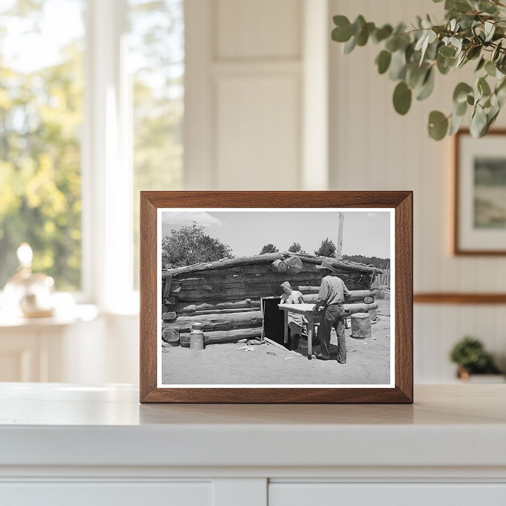 Mr. and Mrs. Faro Caudill Moving Table in Pie Town 1940