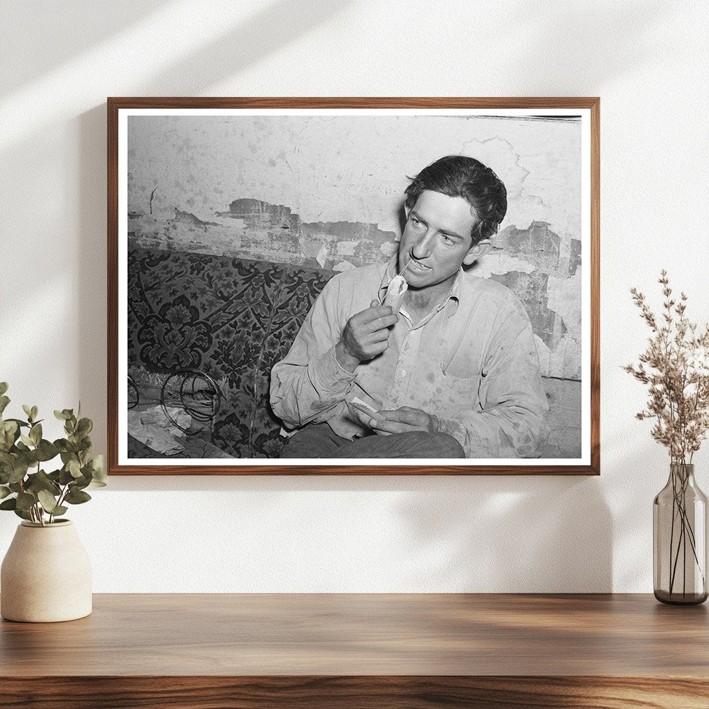 Faro Caudill Rolling a Cigarette Pie Town New Mexico 1940