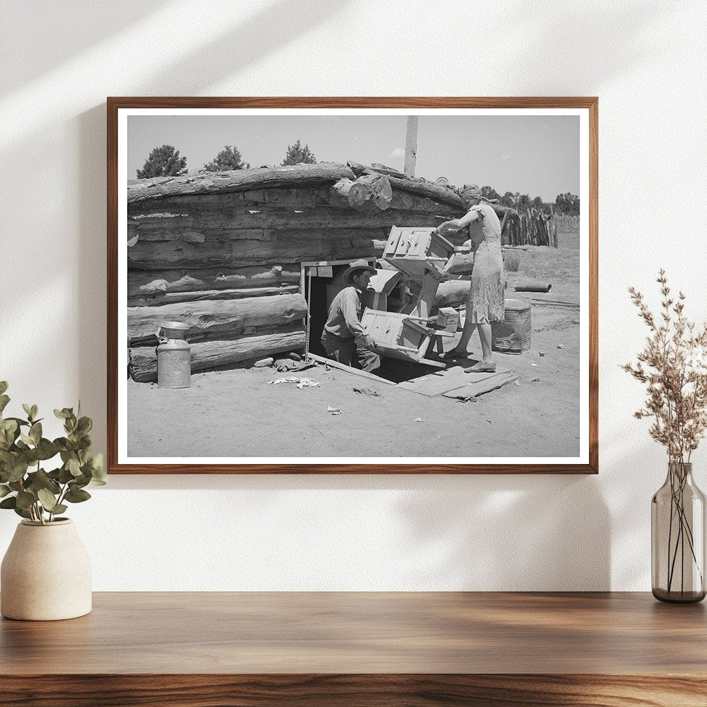 Mr and Mrs Caudill Moving Furniture in Pie Town 1940