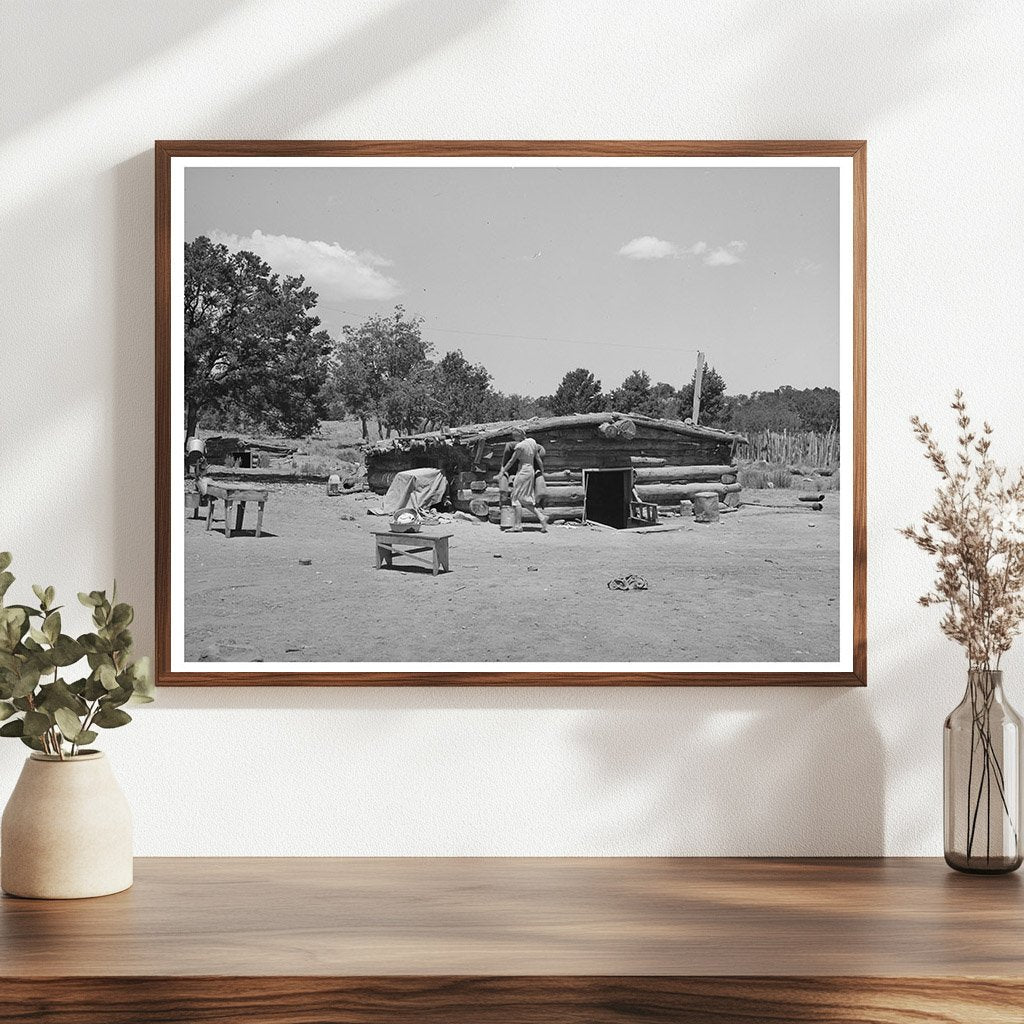 Mr. and Mrs. Caudill Moving Furniture Pie Town New Mexico 1940