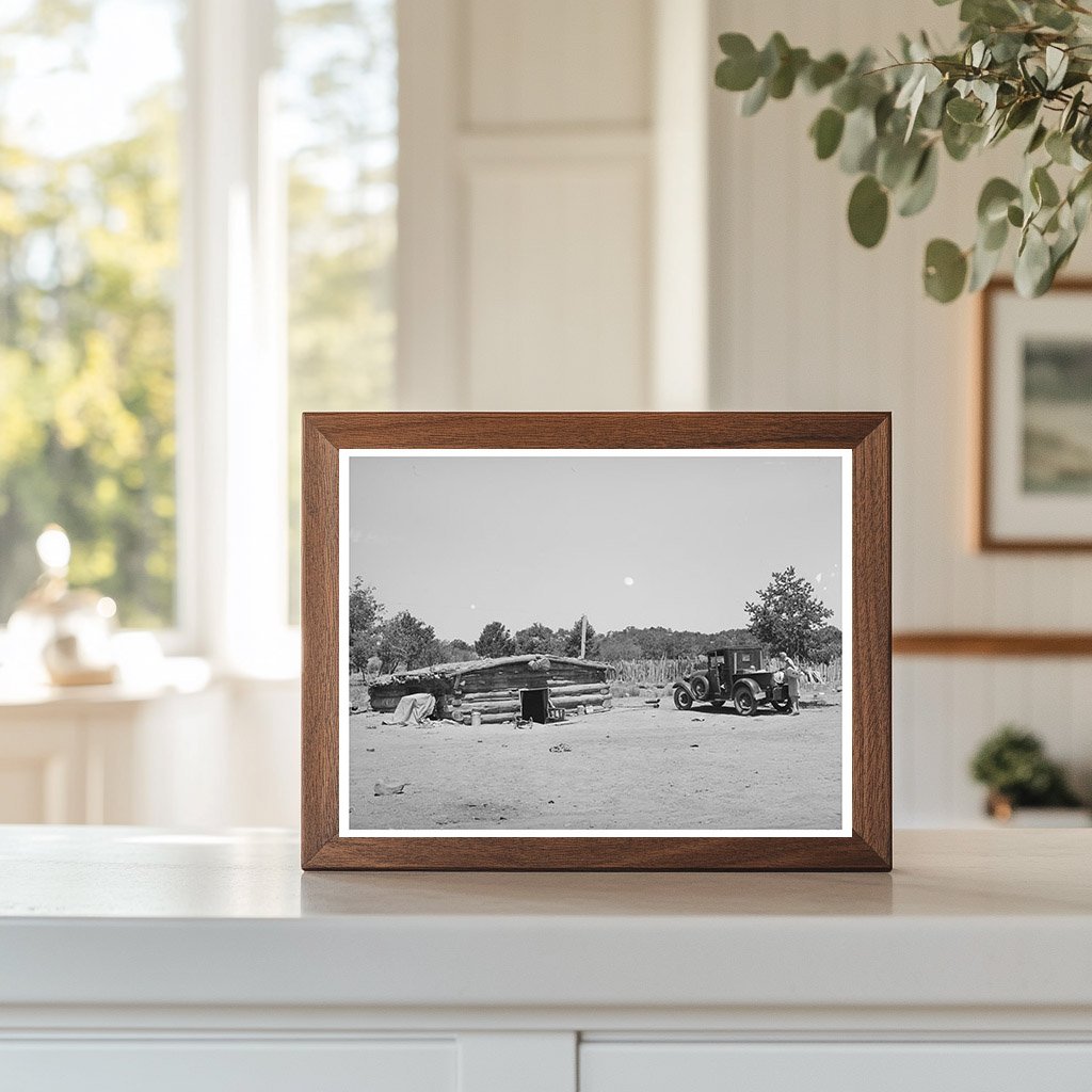 Dugout Home of the Caudills in Pie Town New Mexico 1940
