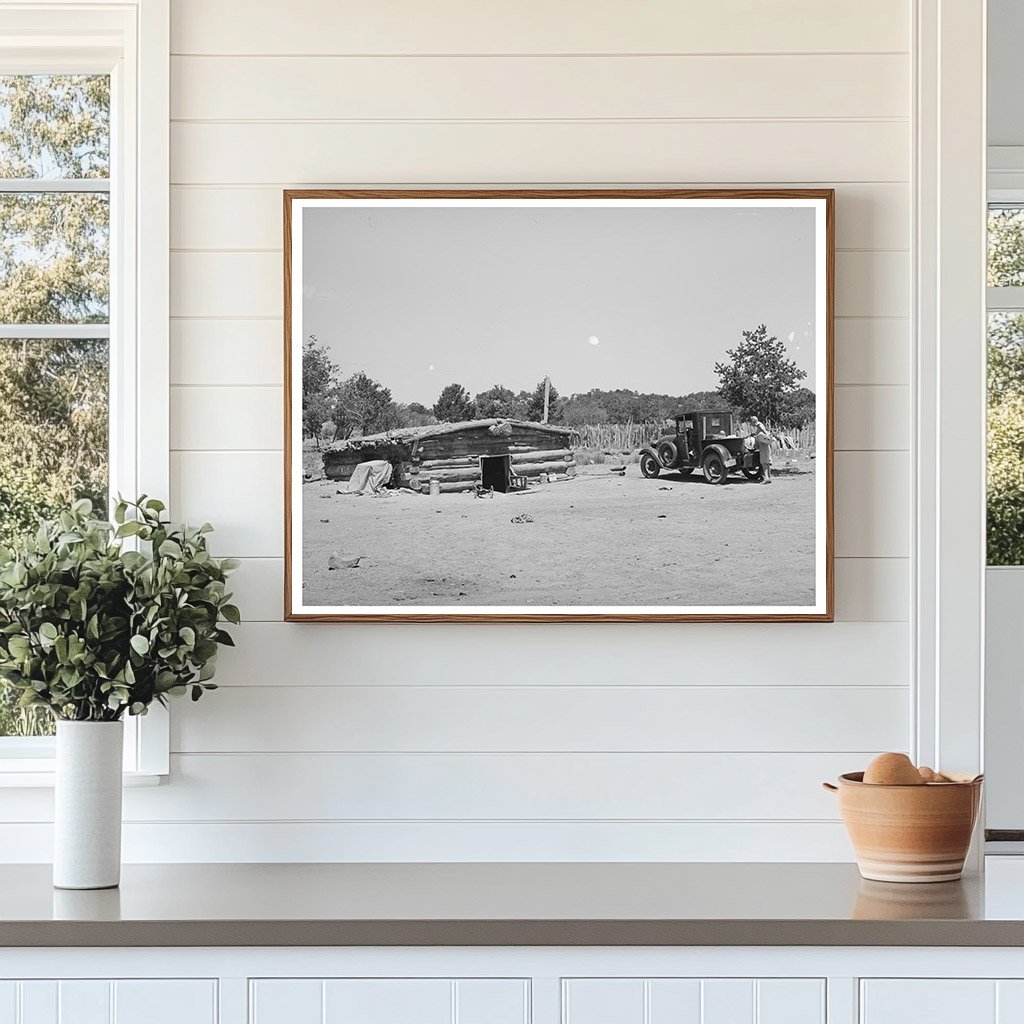 Dugout Home of the Caudills in Pie Town New Mexico 1940