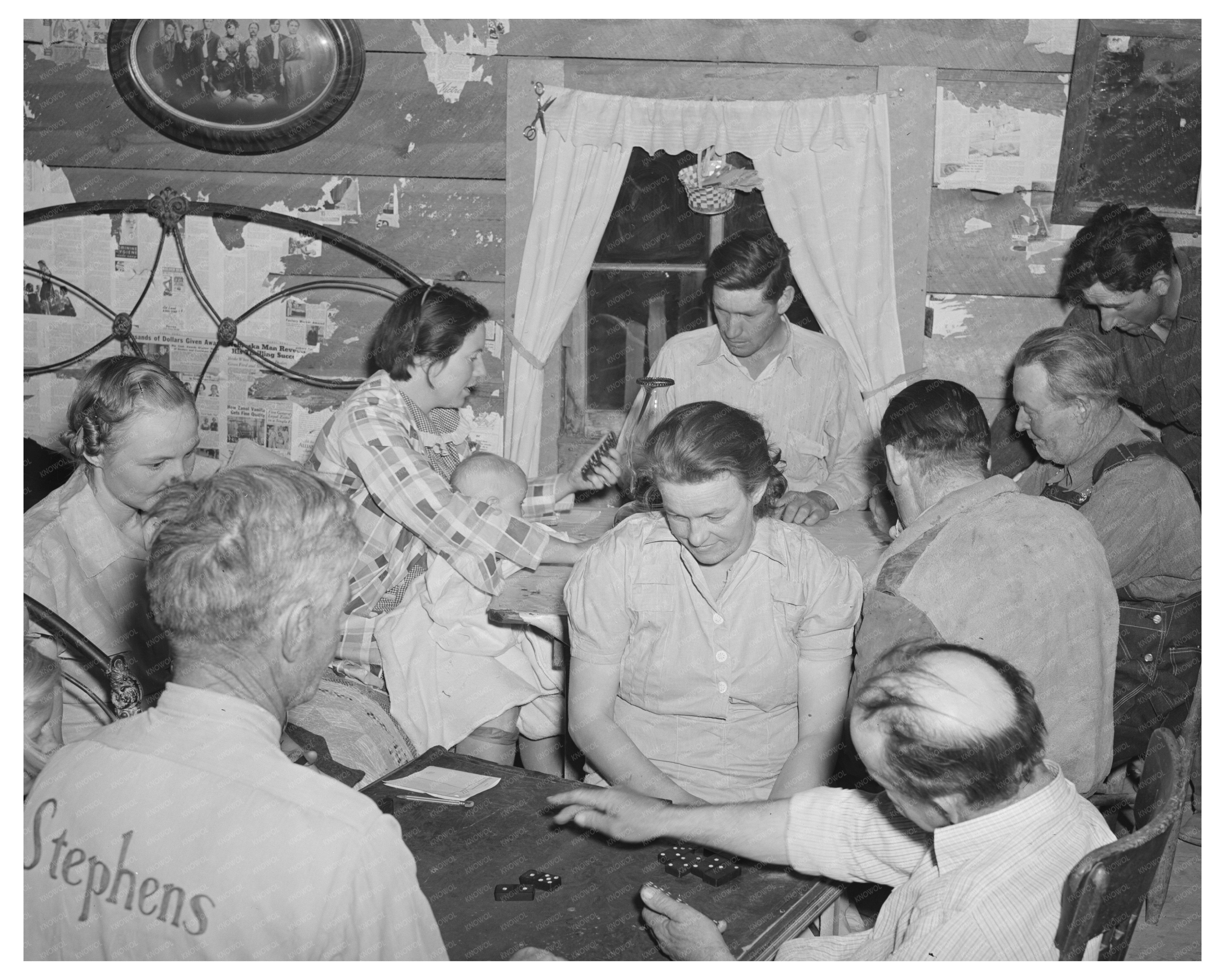 Forty-two Game in Pie Town New Mexico June 1940