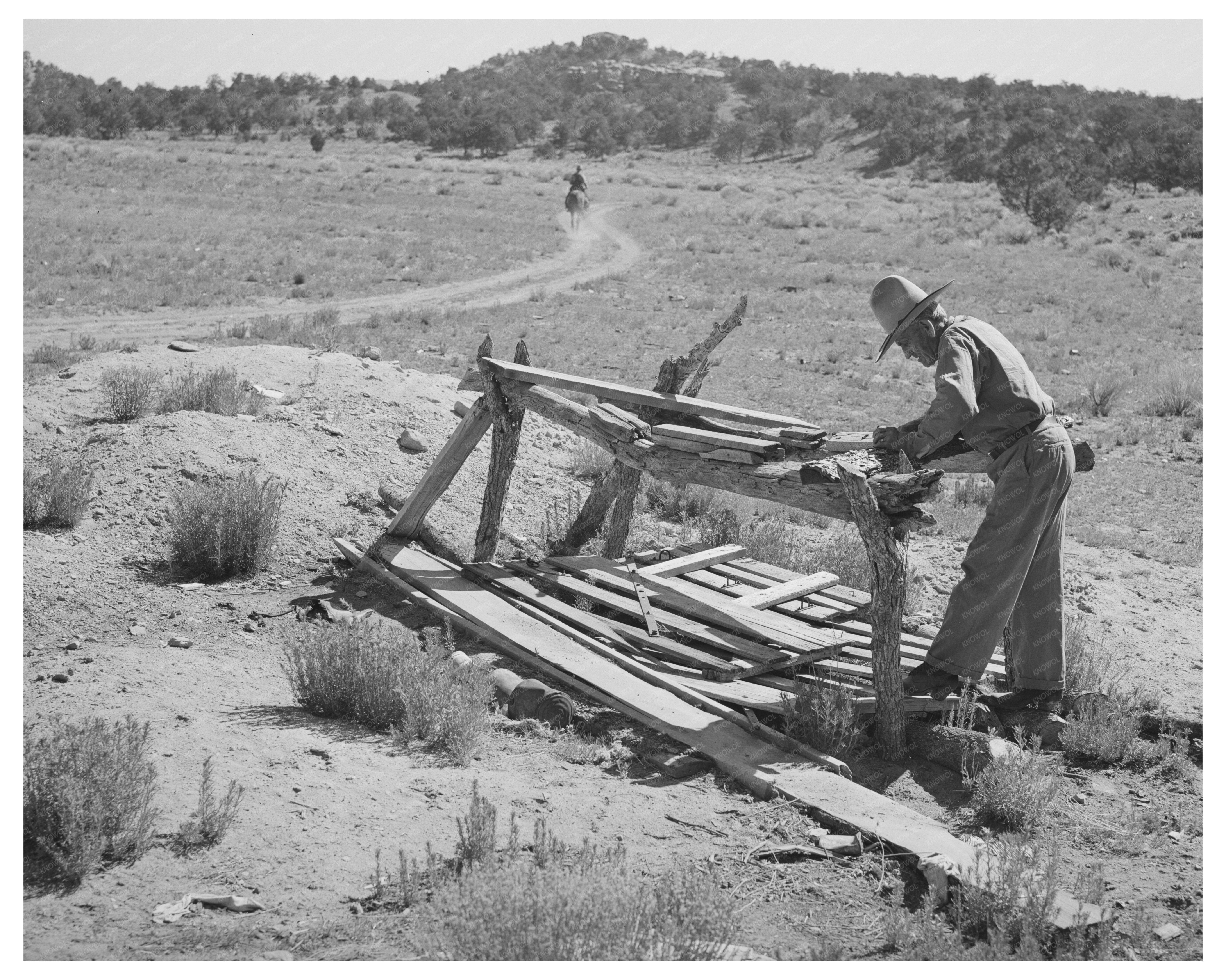 Abandoned Well on Farm in Pie Town New Mexico 1940