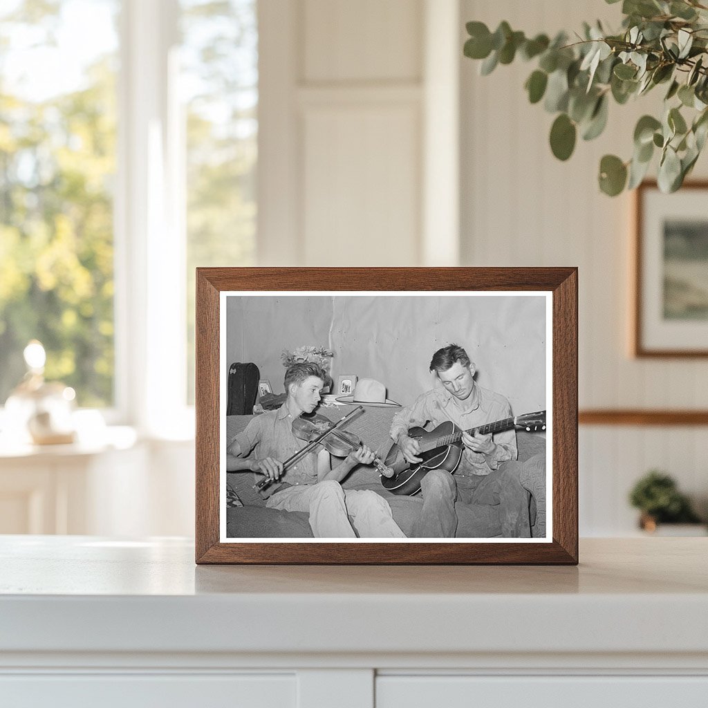 Farmer Brothers Making Music in Pie Town New Mexico 1940