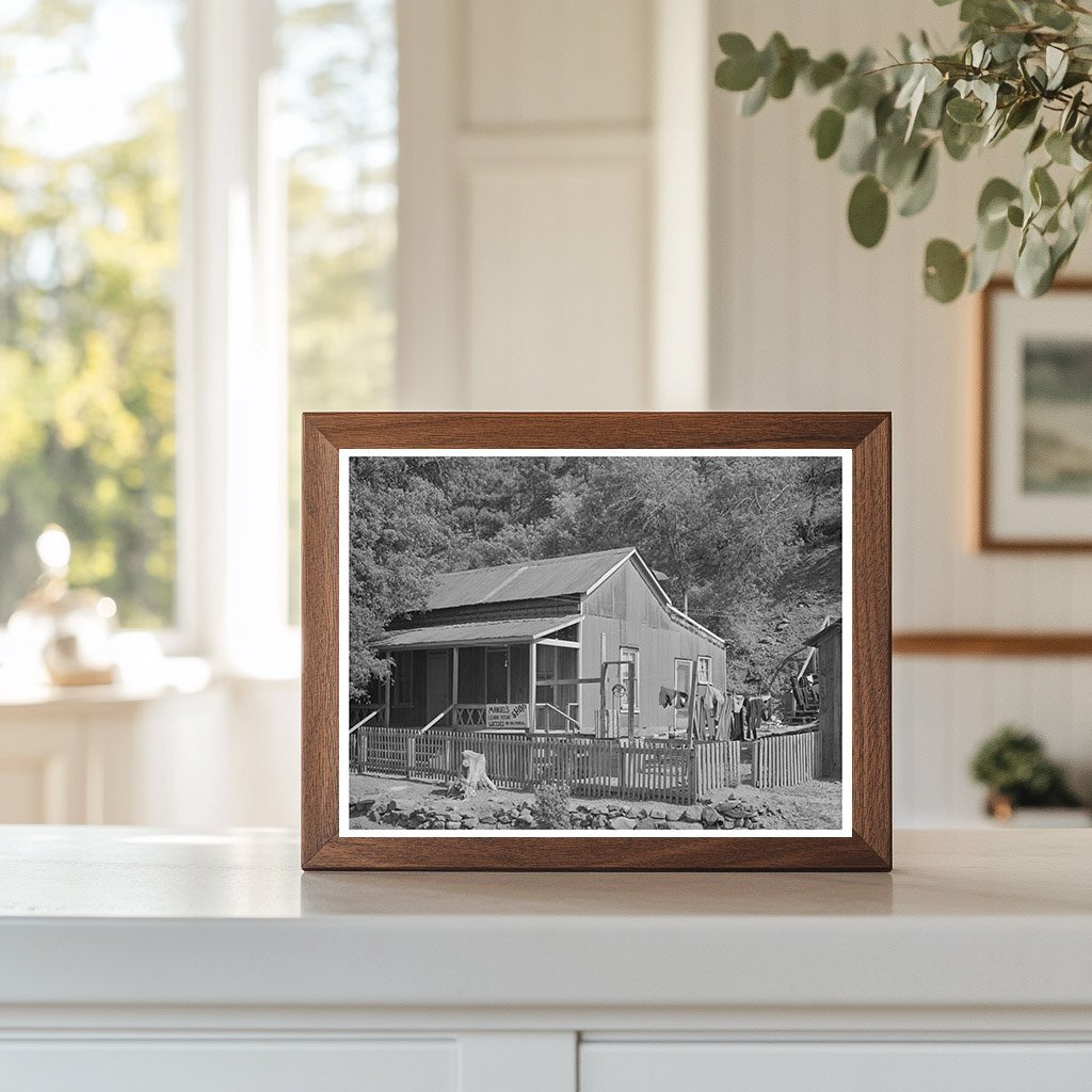 Mogollon New Mexico House Vintage Photo June 1940