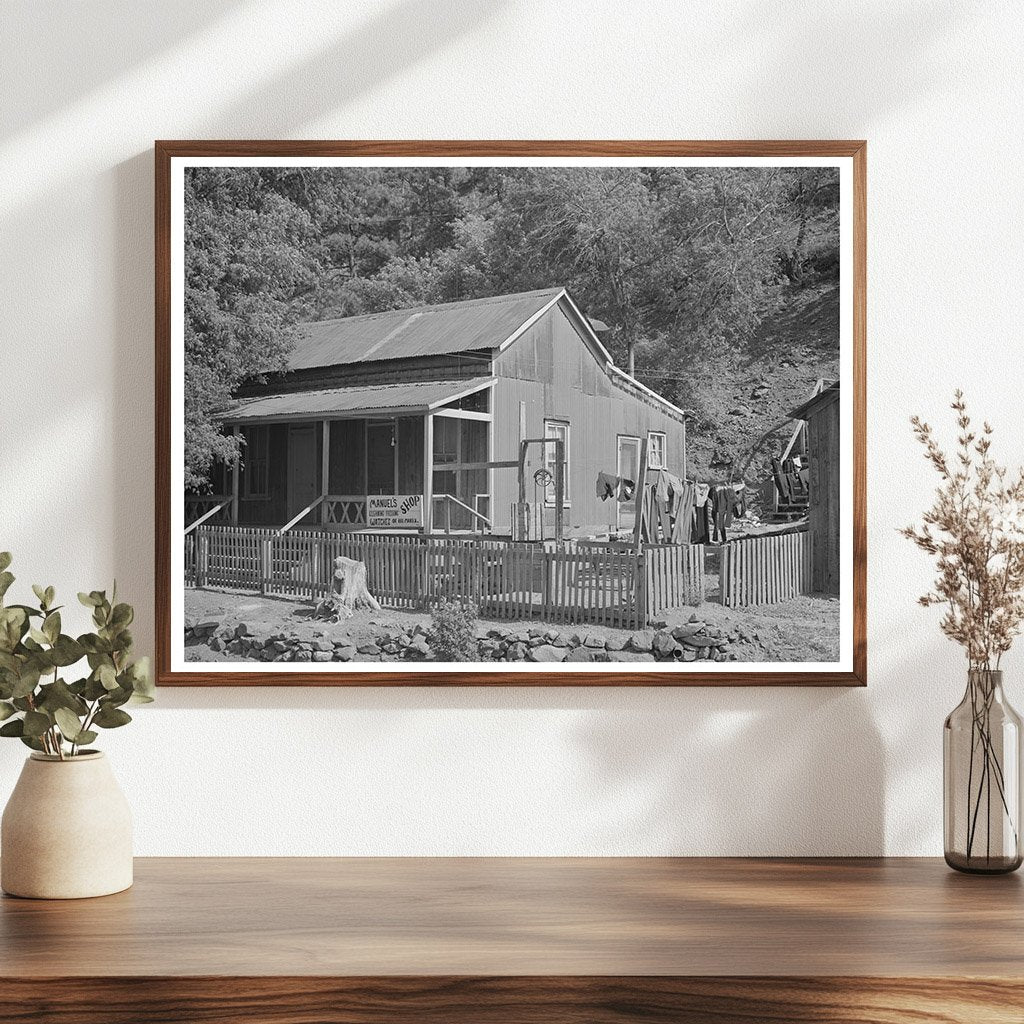 Mogollon New Mexico House Vintage Photo June 1940