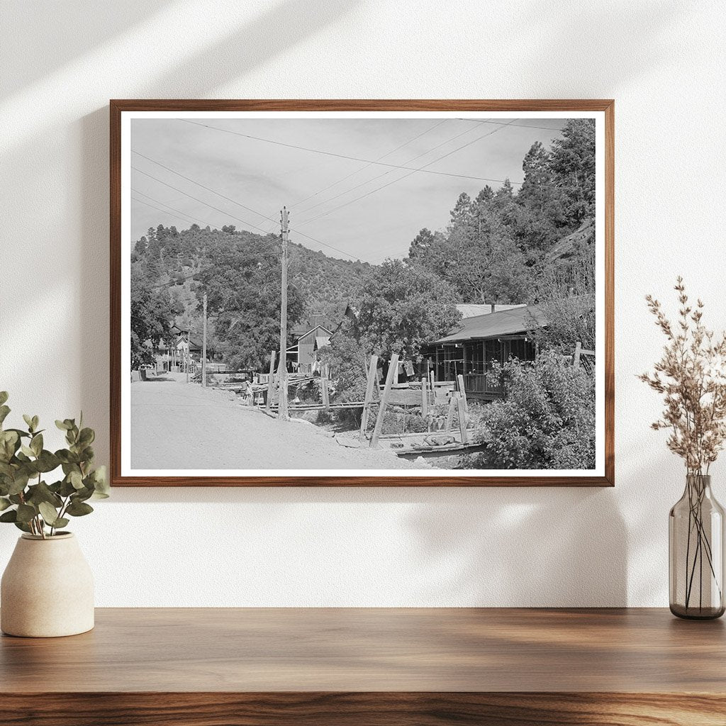 Mogollon New Mexico Gold Mining Town June 1940 Image