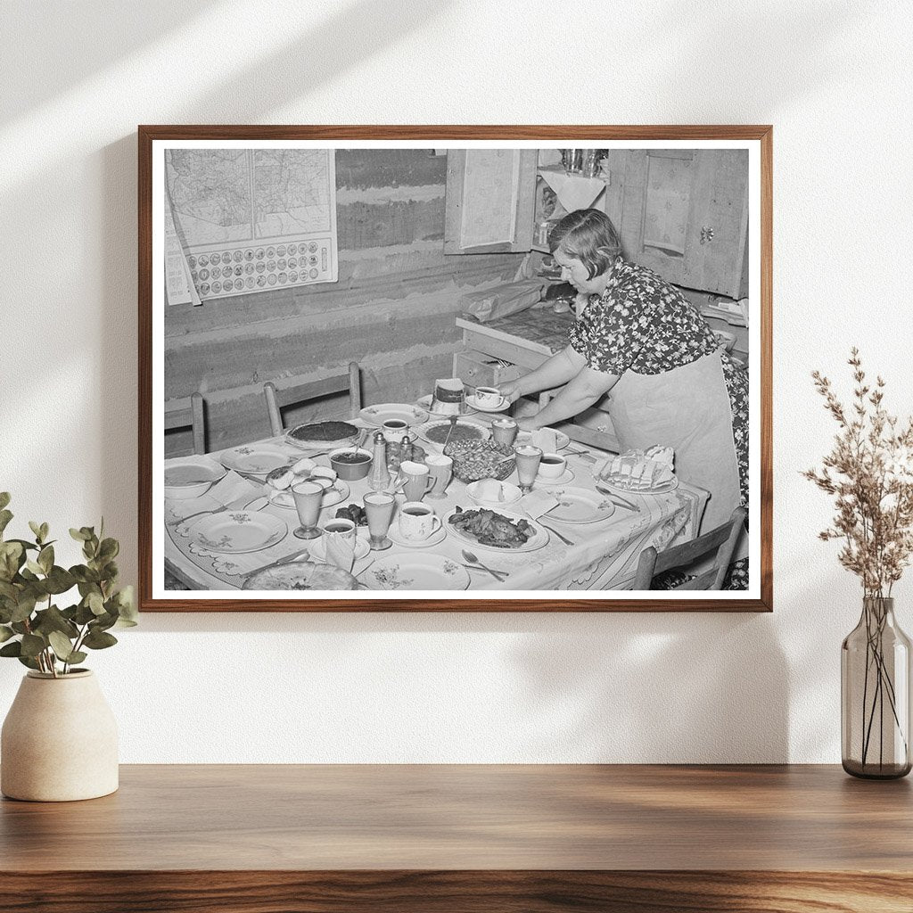 Homesteaders Dinner Preparation in Pie Town New Mexico 1940