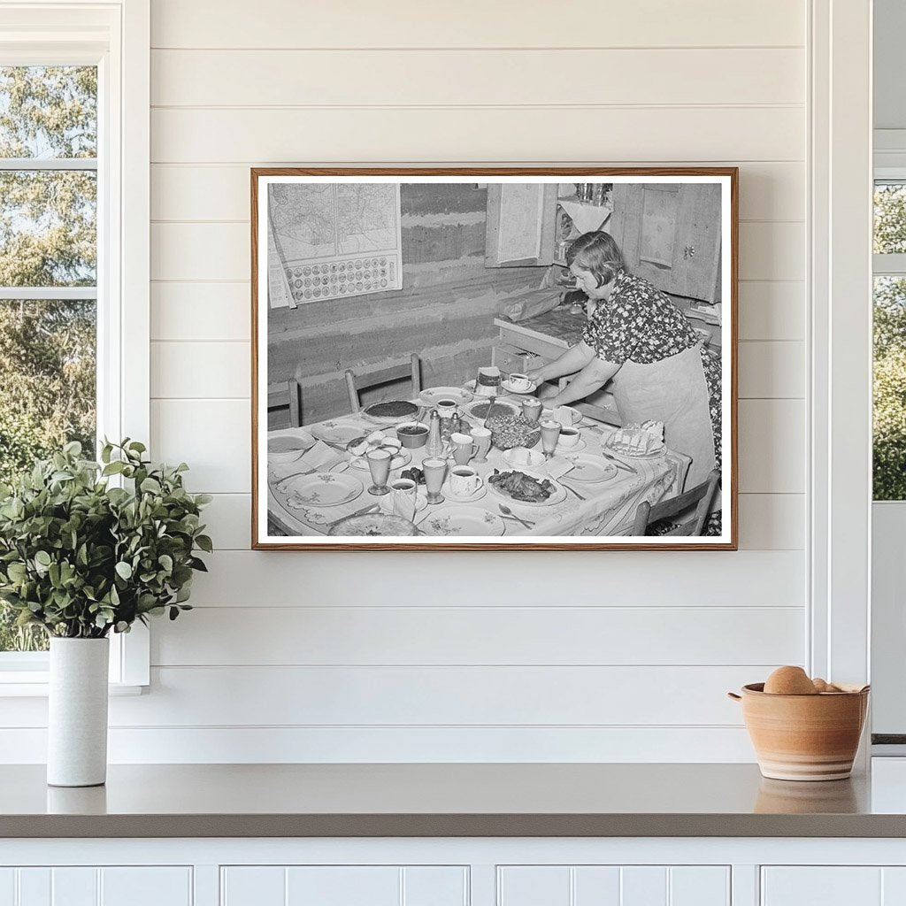 Homesteaders Dinner Preparation in Pie Town New Mexico 1940