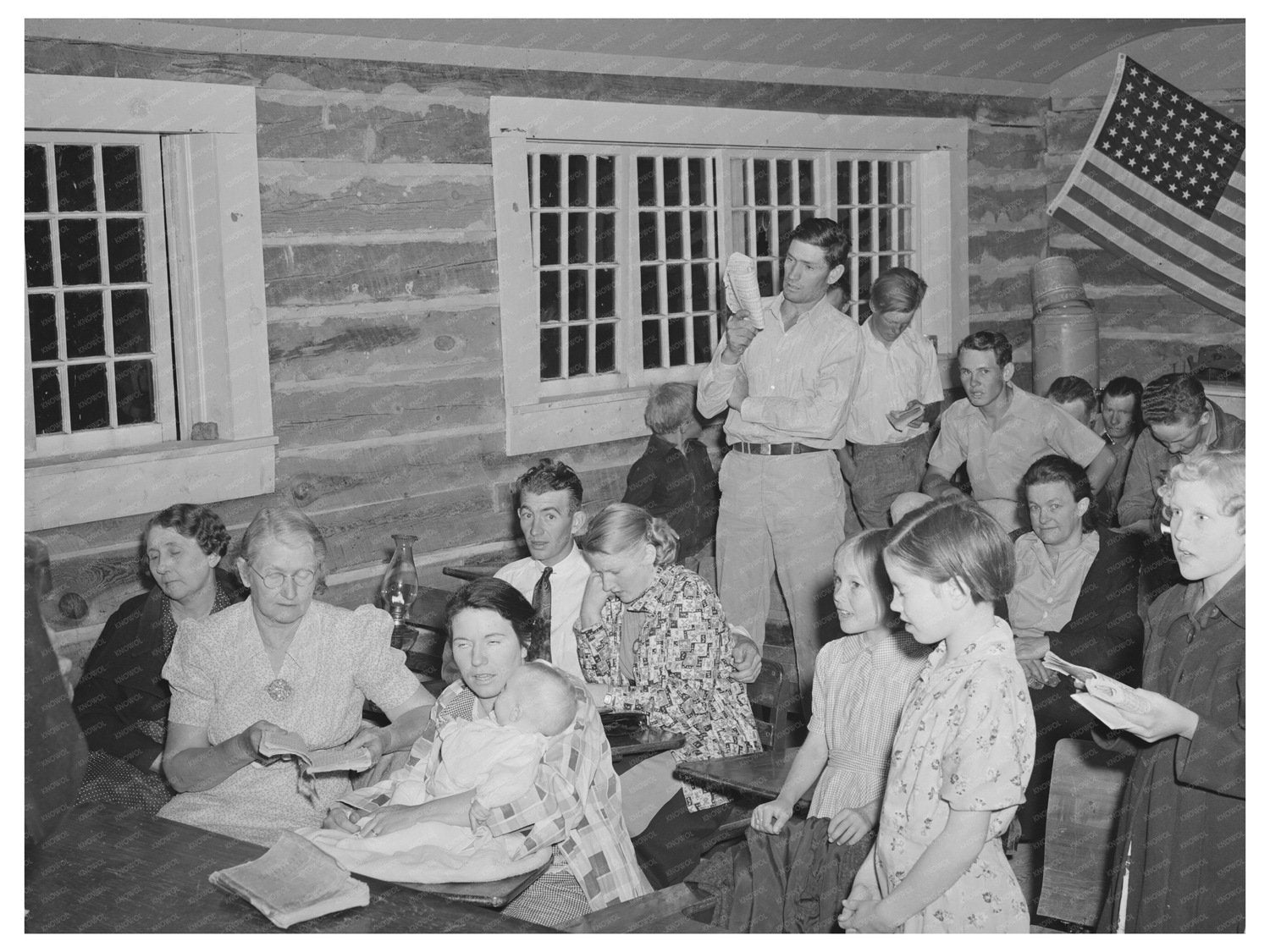 Farmers Meeting in Pie Town New Mexico June 1940