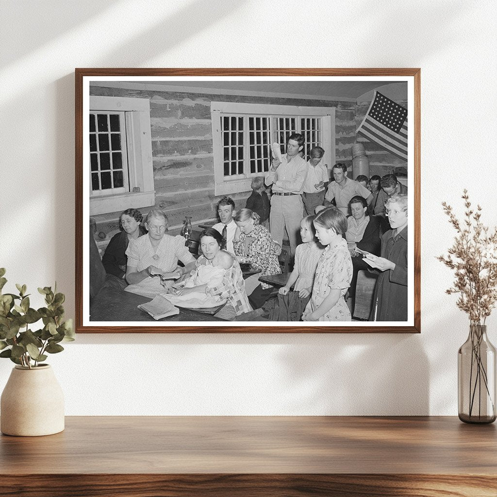Farmers Meeting in Pie Town New Mexico June 1940