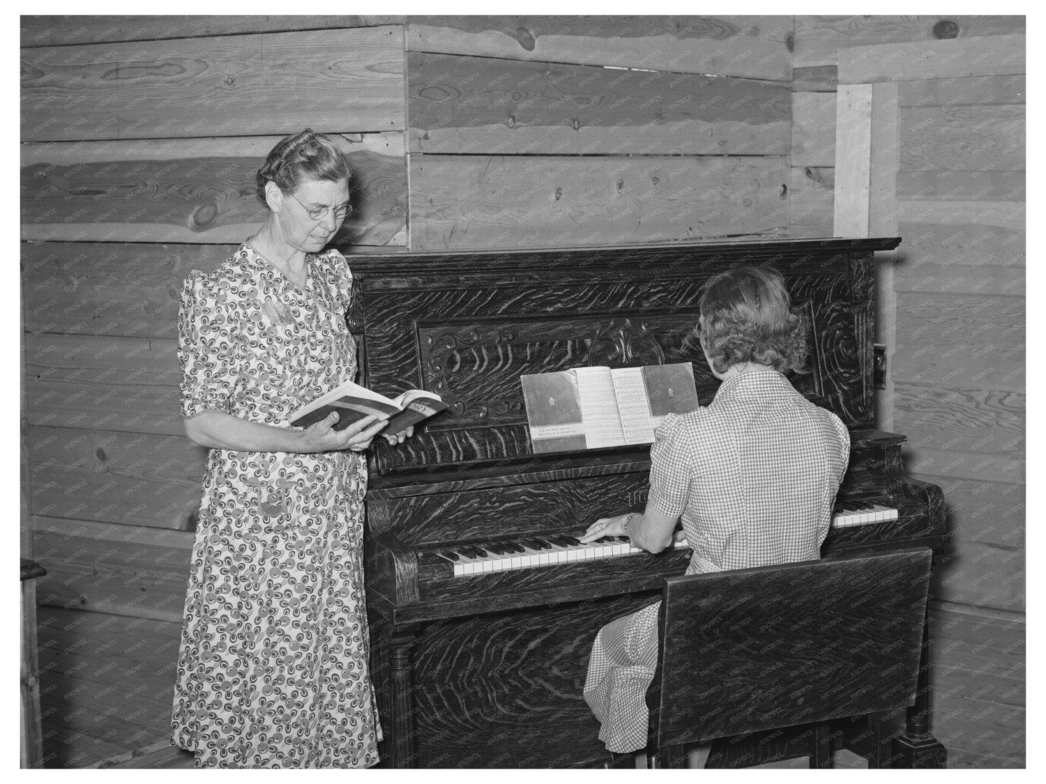 Sunday School Gathering in Pie Town New Mexico 1940