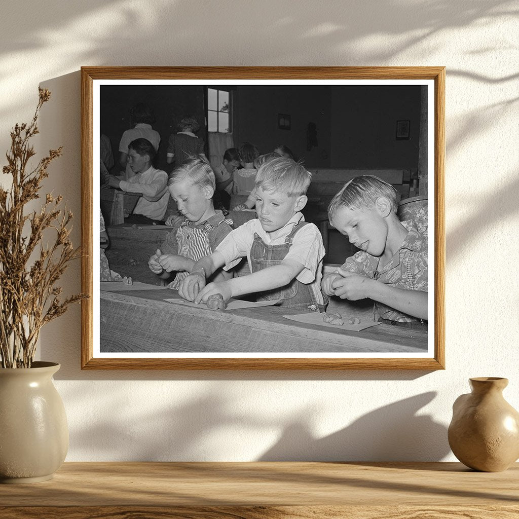 Modeling Clay Activity at Pie Town School June 1940