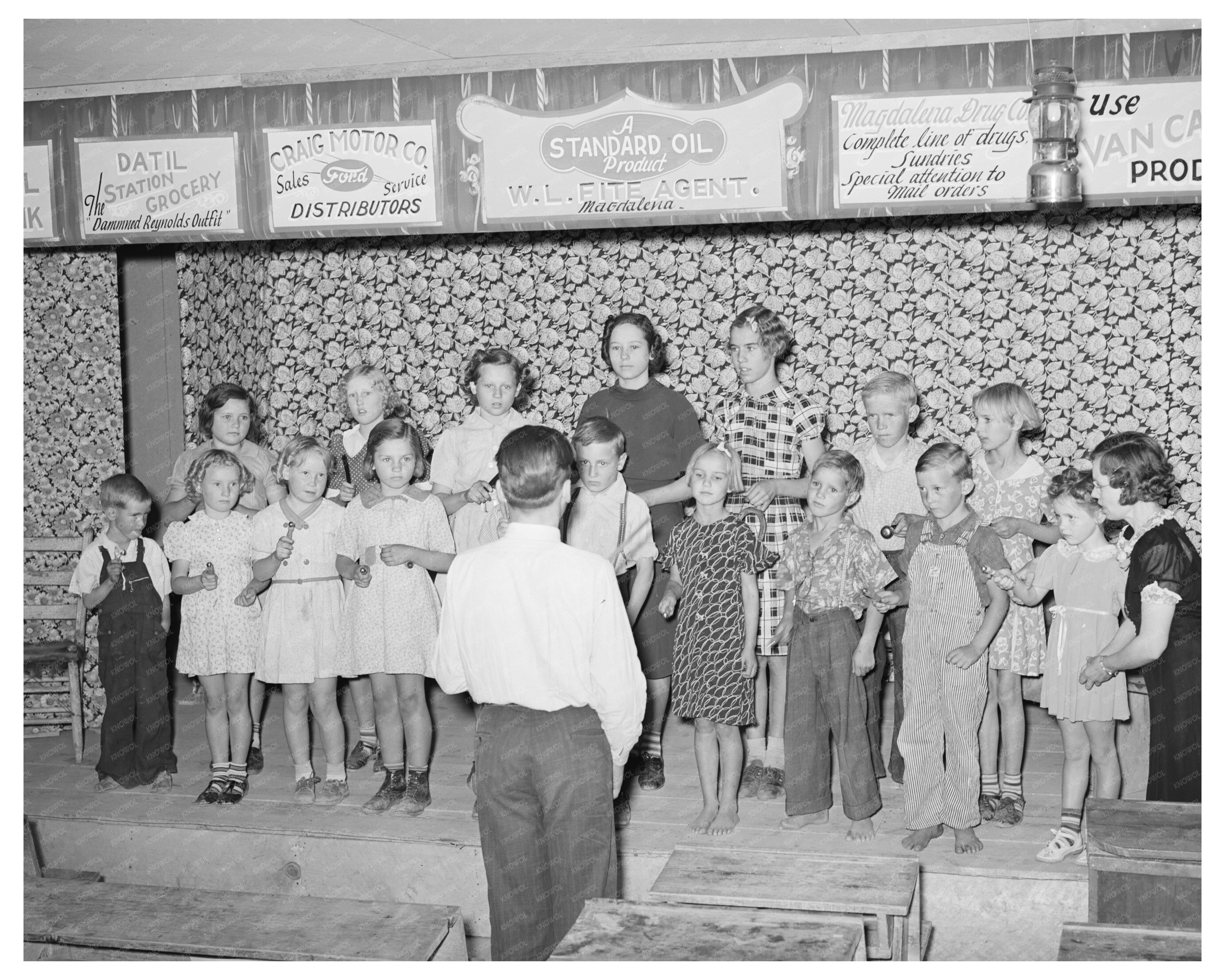 Schoolchildren Band in Pie Town New Mexico June 1940