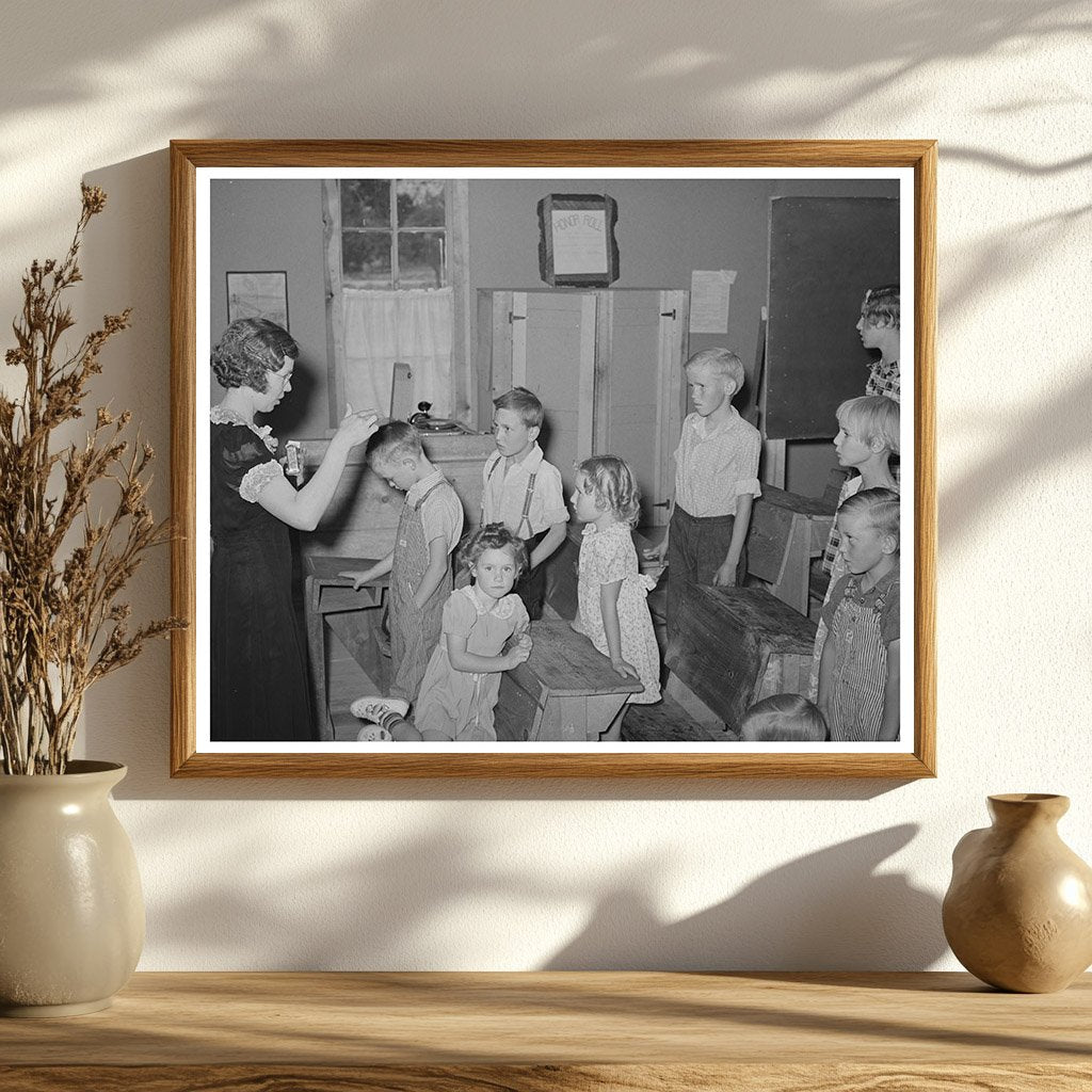 Private School Morning Prayer in Pie Town New Mexico 1940