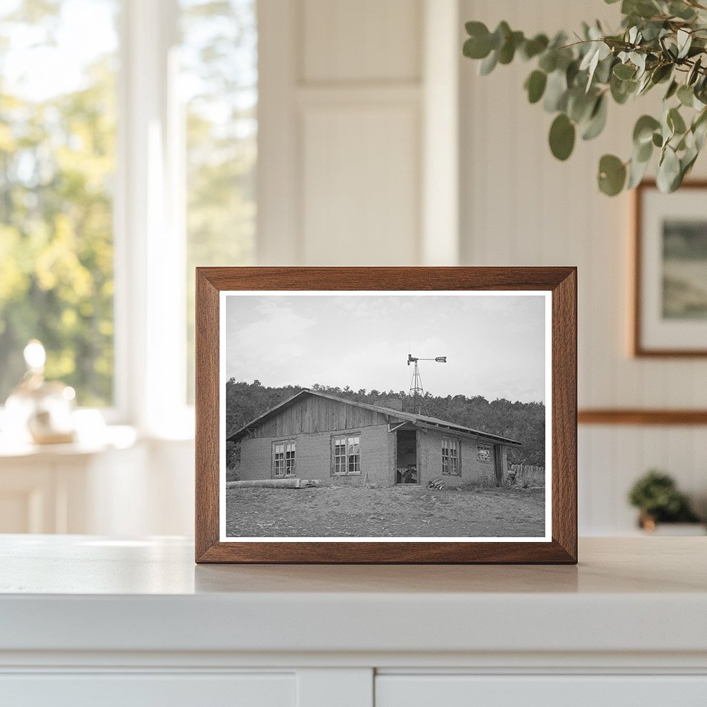 New Adobe House in Pie Town New Mexico 1940