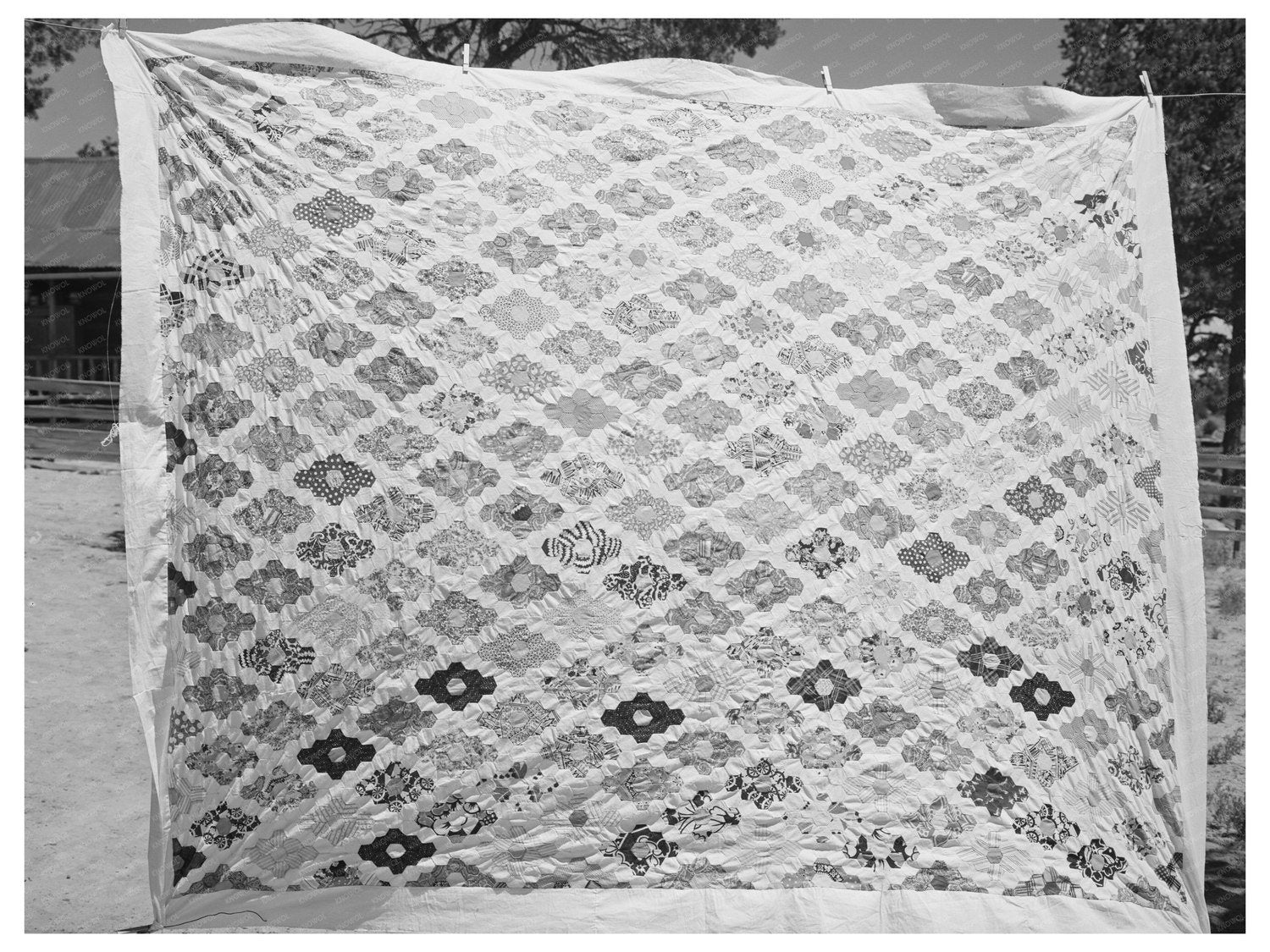Quilt by Mrs. Bill Stagg Pie Town New Mexico 1940