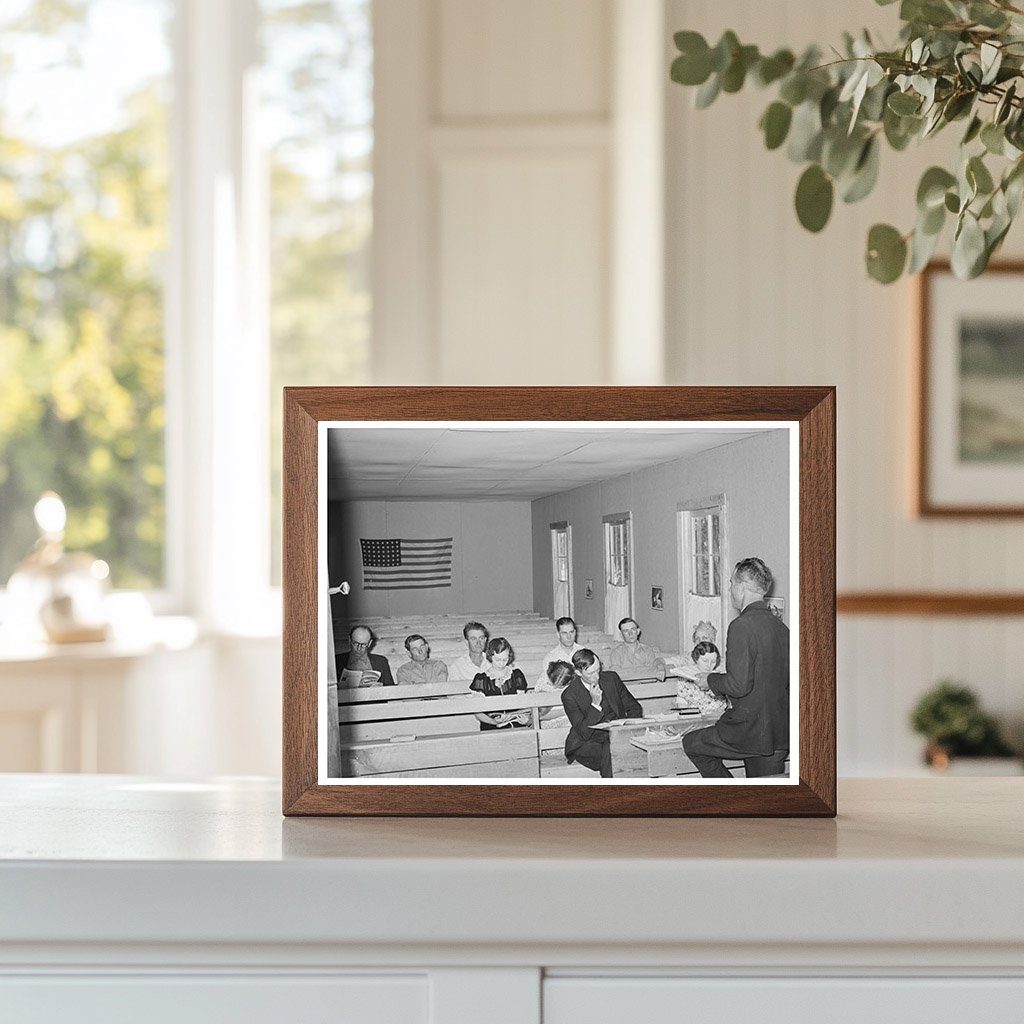 Sunday School Session in Pie Town New Mexico June 1940