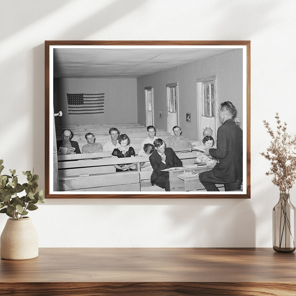 Sunday School Session in Pie Town New Mexico June 1940