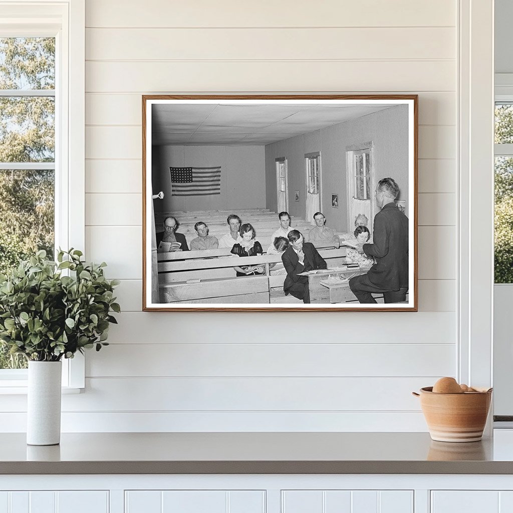 Sunday School Session in Pie Town New Mexico June 1940