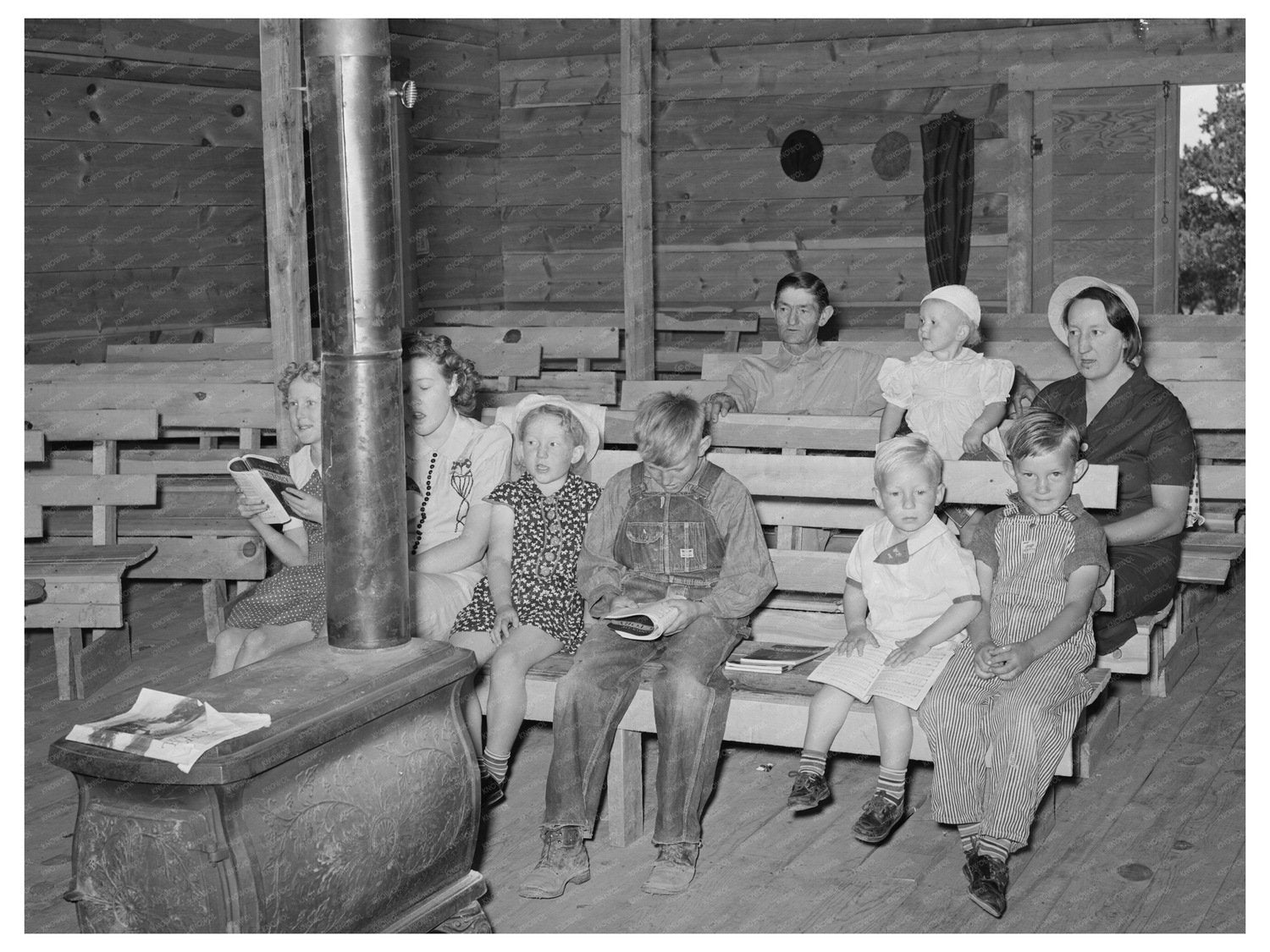 Sunday School Scene in Pie Town New Mexico June 1940