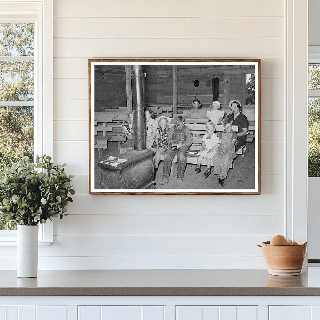 Sunday School Scene in Pie Town New Mexico June 1940