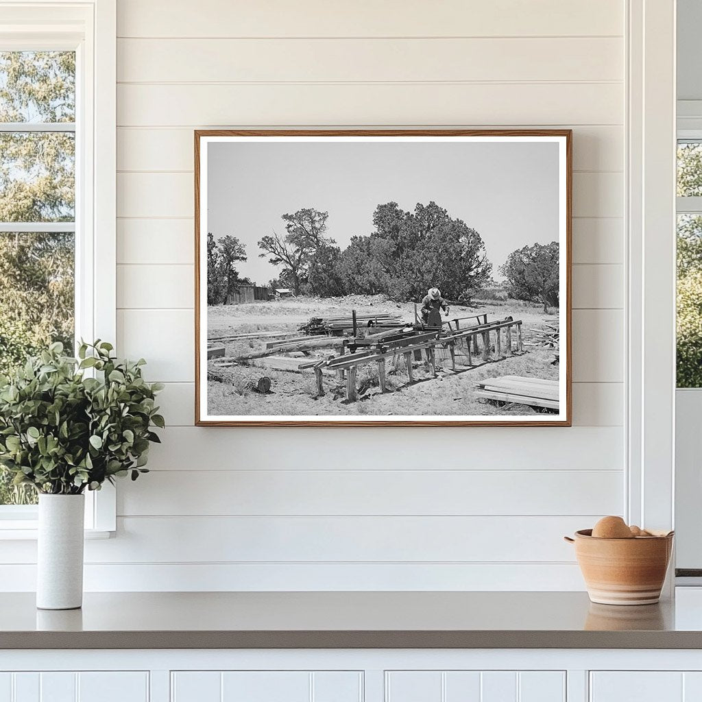 George Hutton Sawmill in Pie Town New Mexico 1940