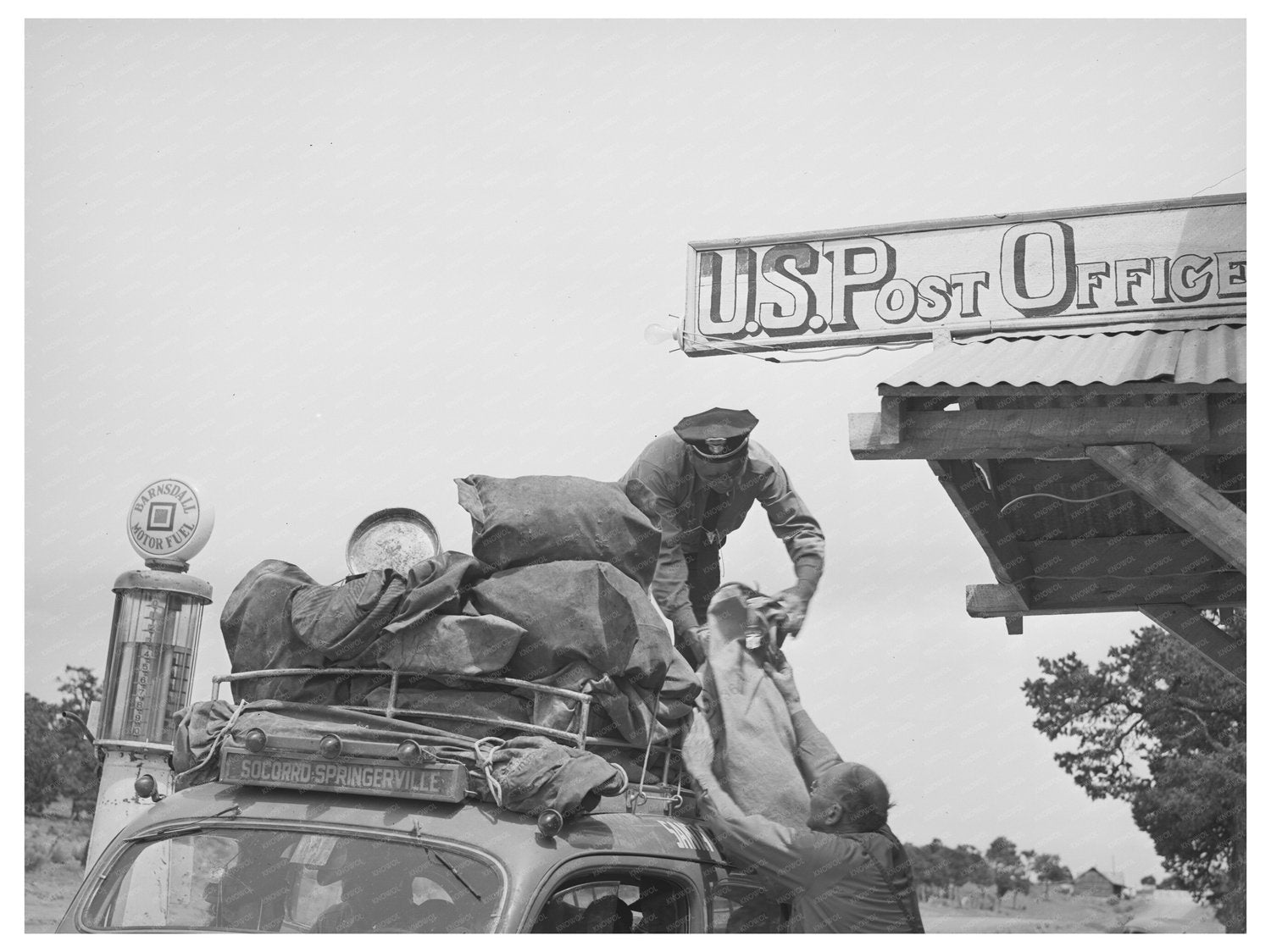 Postmaster in Pie Town New Mexico June 1940 Photo