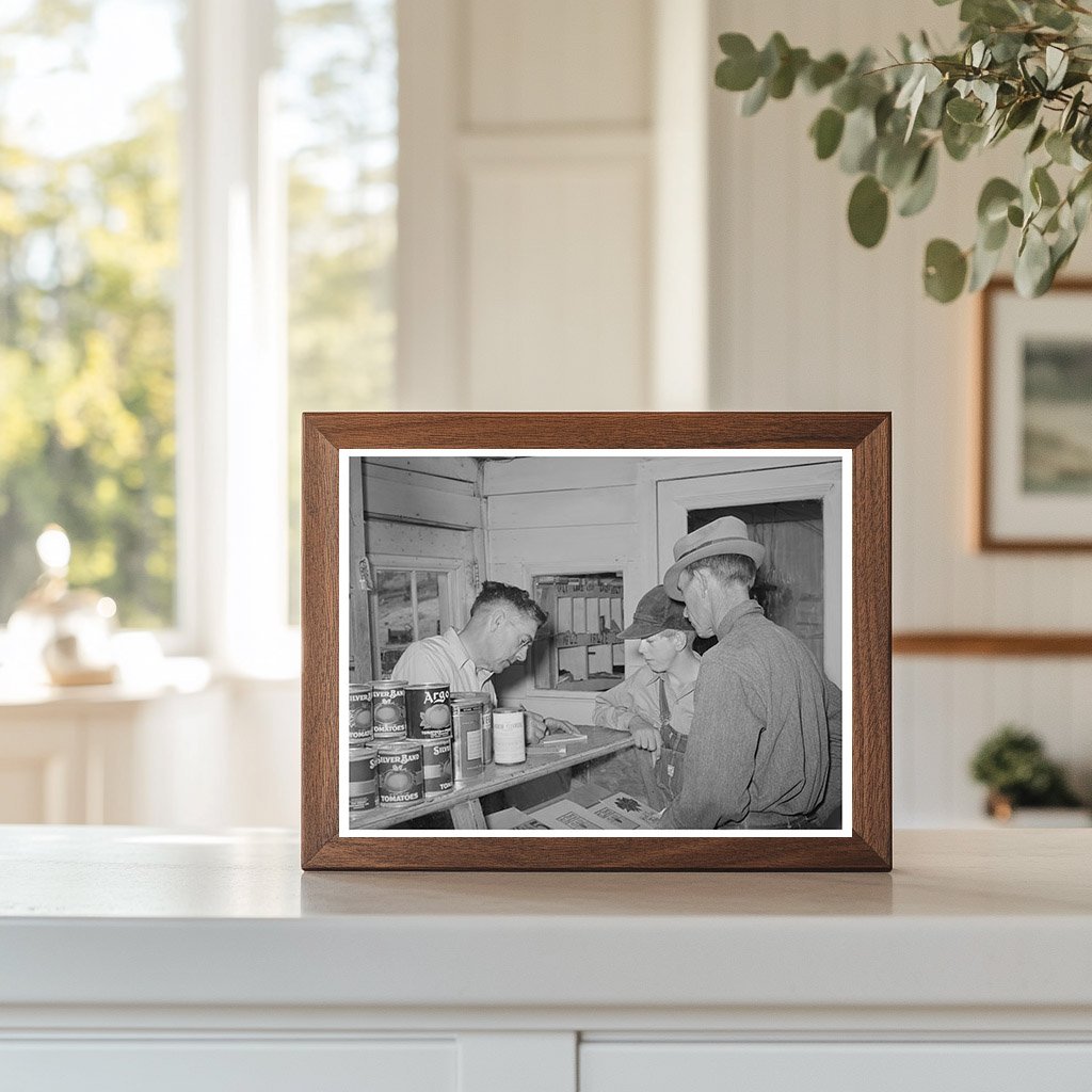 Mr. Keele Preparing a Bill for Farmer Pie Town 1940