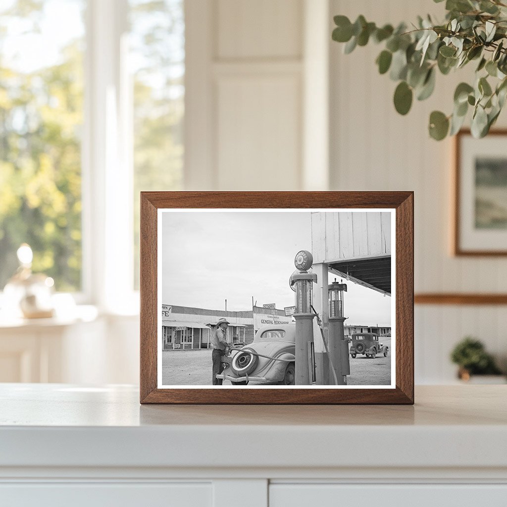 Gasoline Pumps in Pie Town New Mexico June 1940