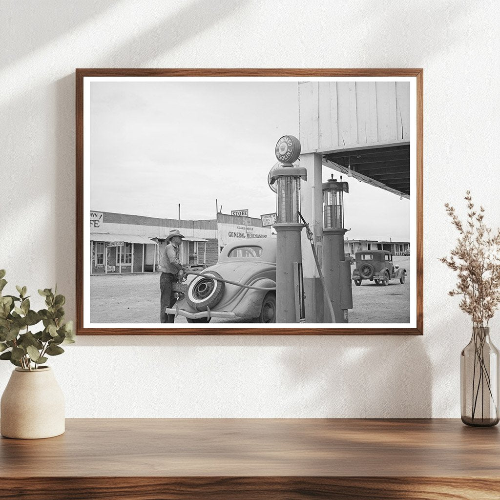 Gasoline Pumps in Pie Town New Mexico June 1940
