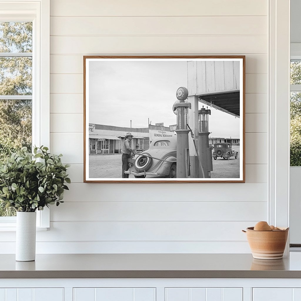 Gasoline Pumps in Pie Town New Mexico June 1940