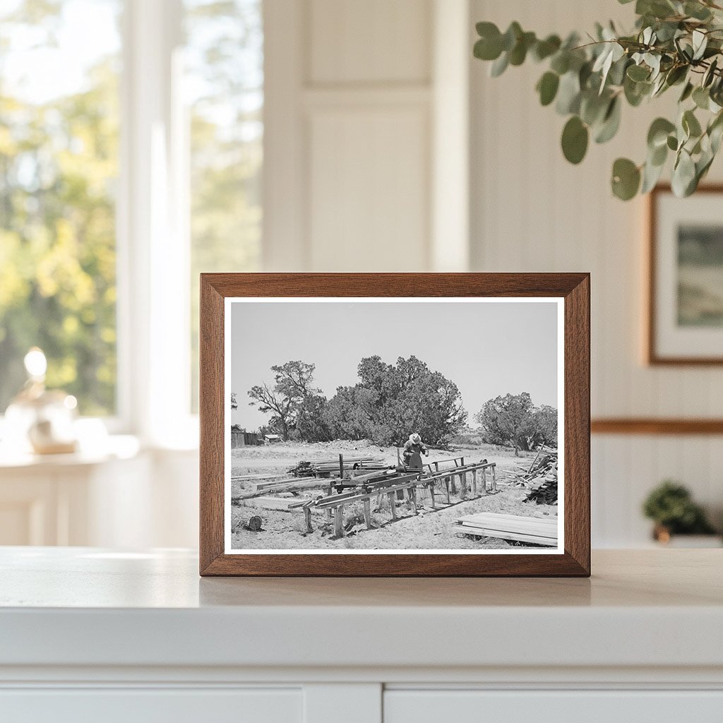 George Huttons Sawmill in Pie Town New Mexico 1940