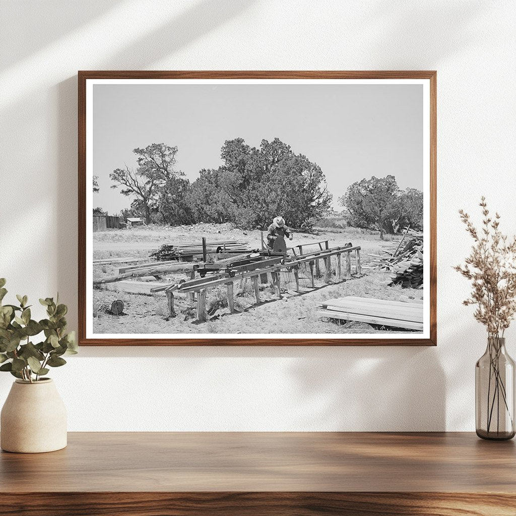 George Huttons Sawmill in Pie Town New Mexico 1940