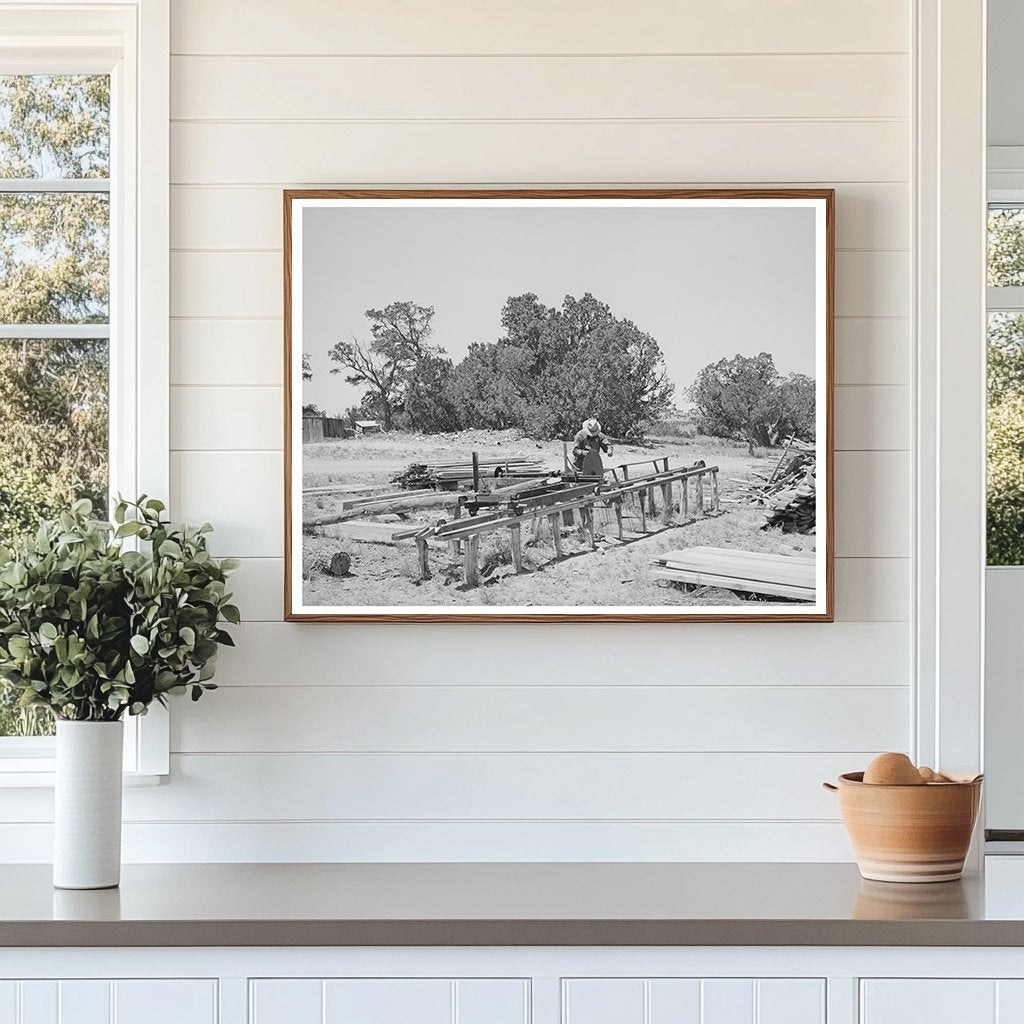 George Huttons Sawmill in Pie Town New Mexico 1940